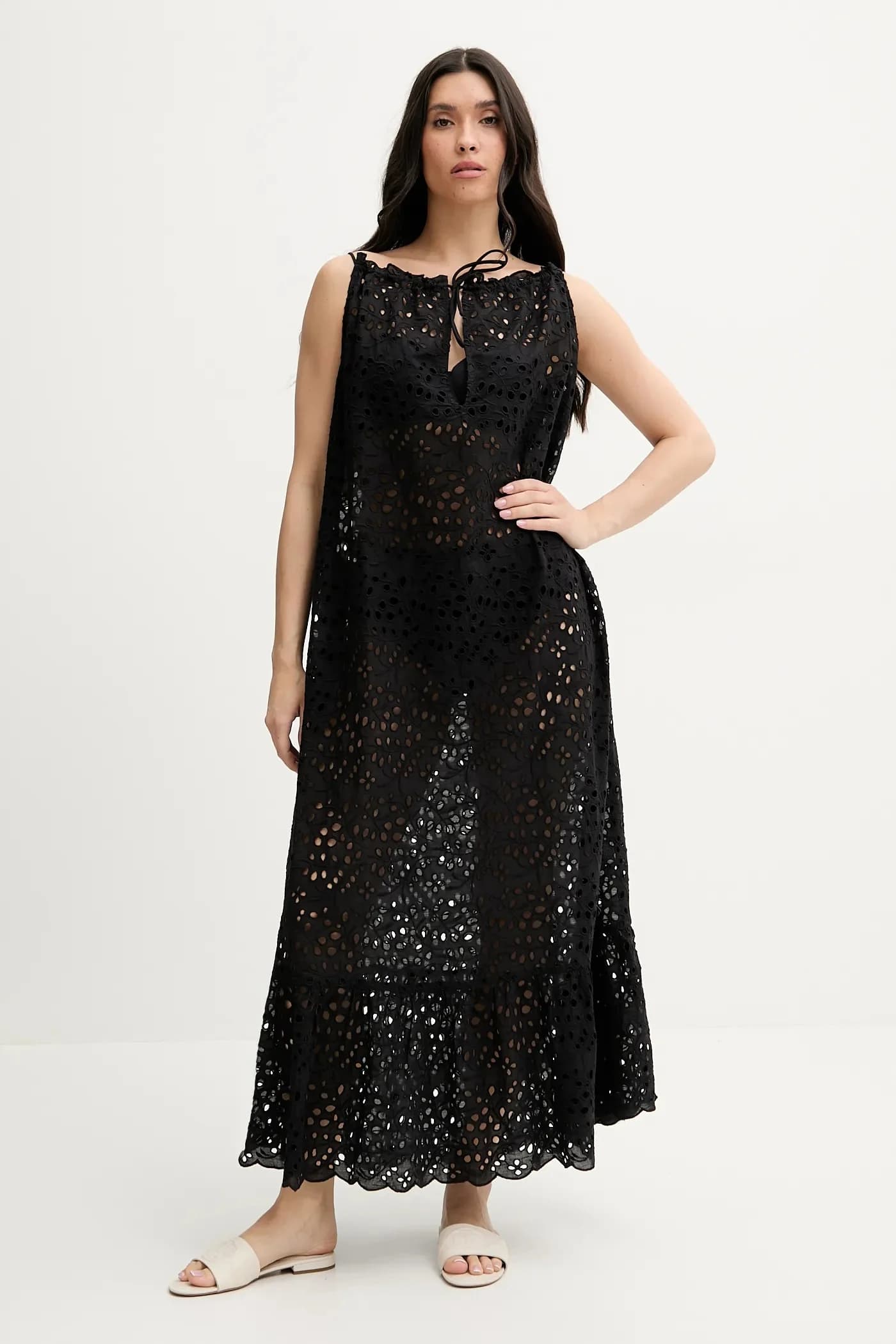 Хлопковое пляжное платье