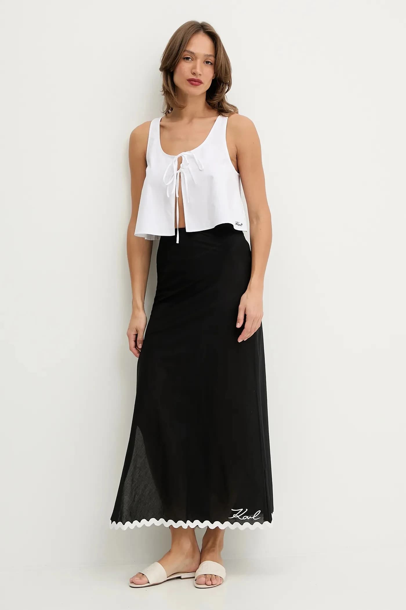 Хлопковый пляжный топ - фото 2