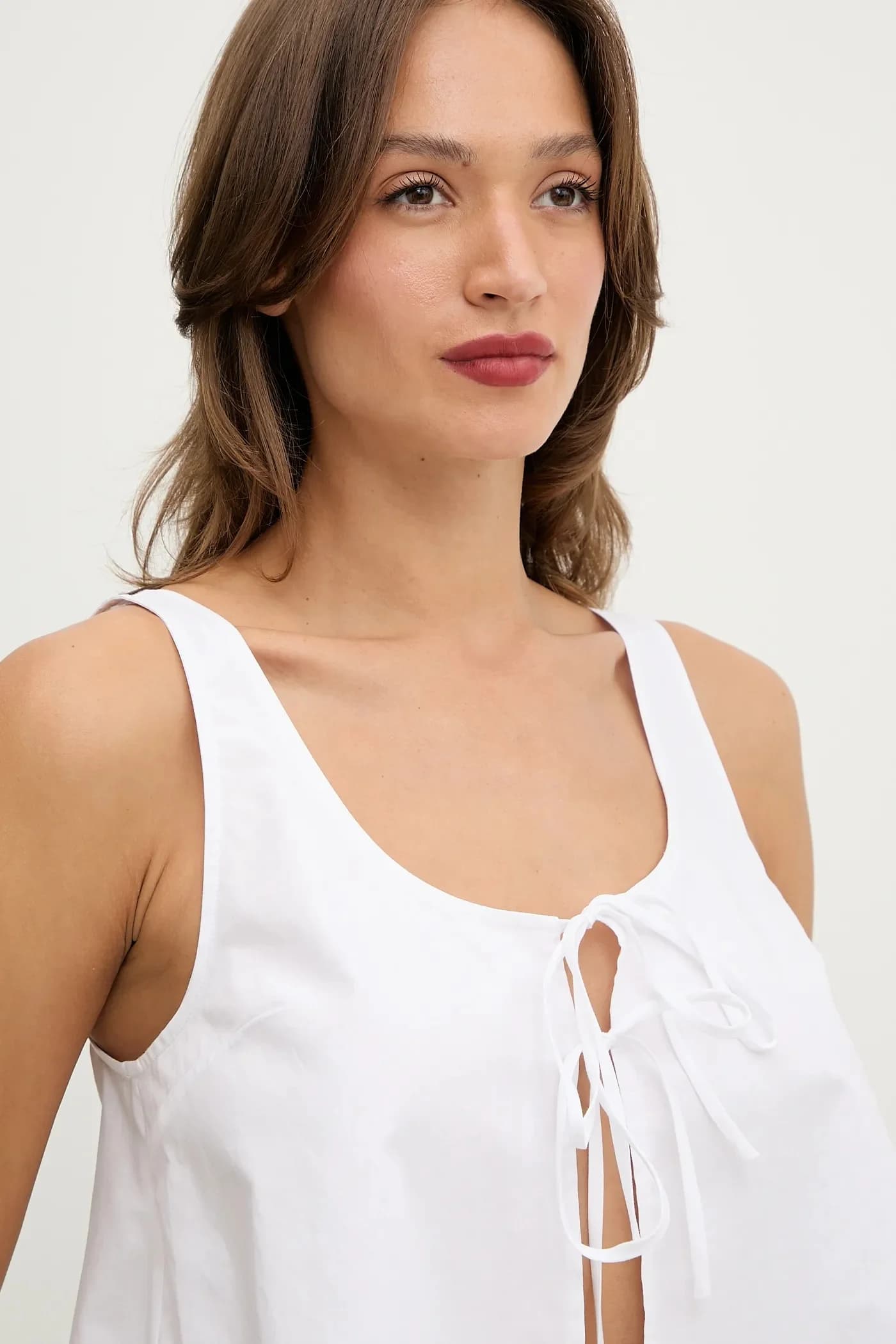 Хлопковый пляжный топ - фото 4