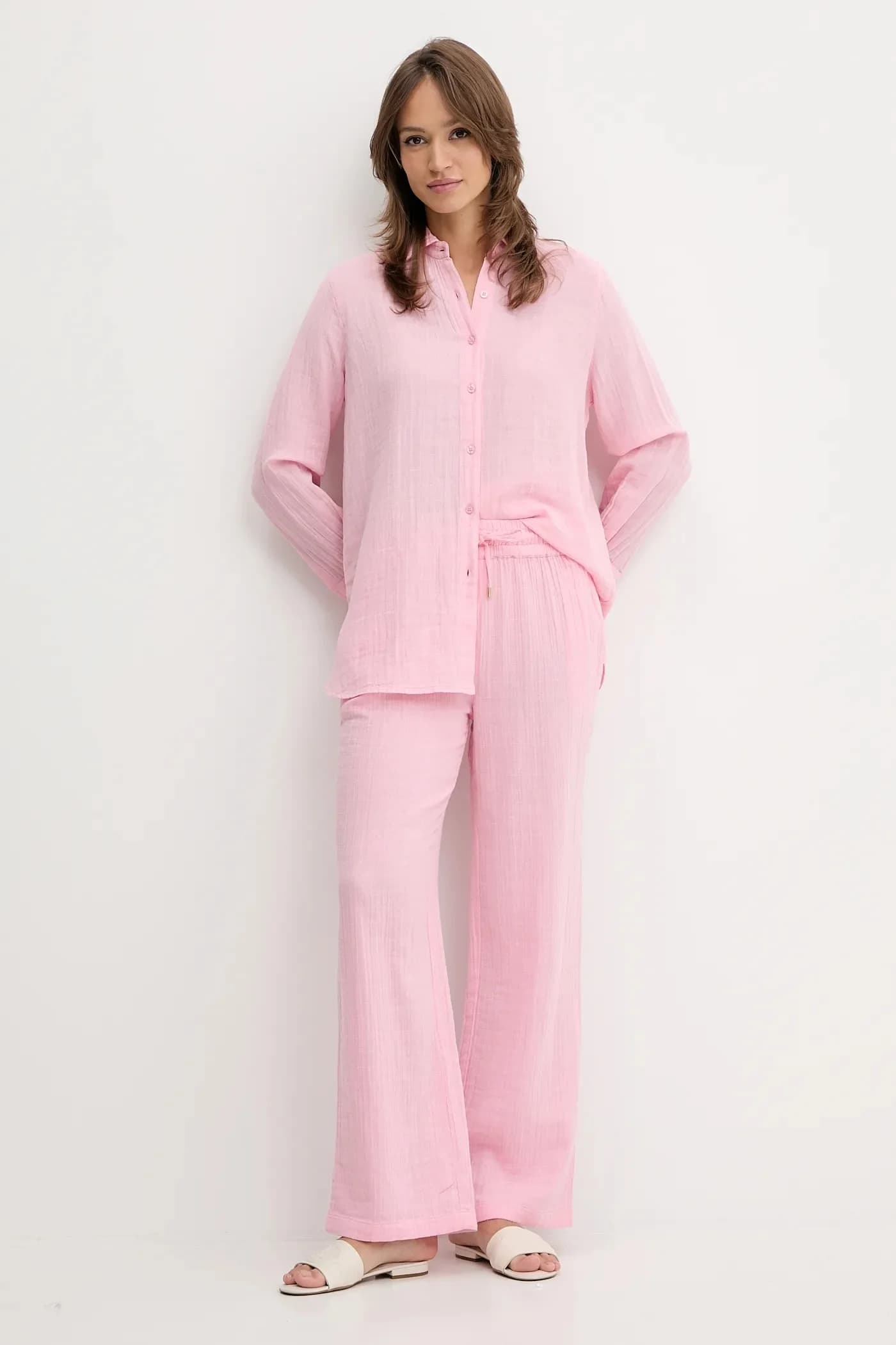 Хлопковая пляжная рубашка - фото 2