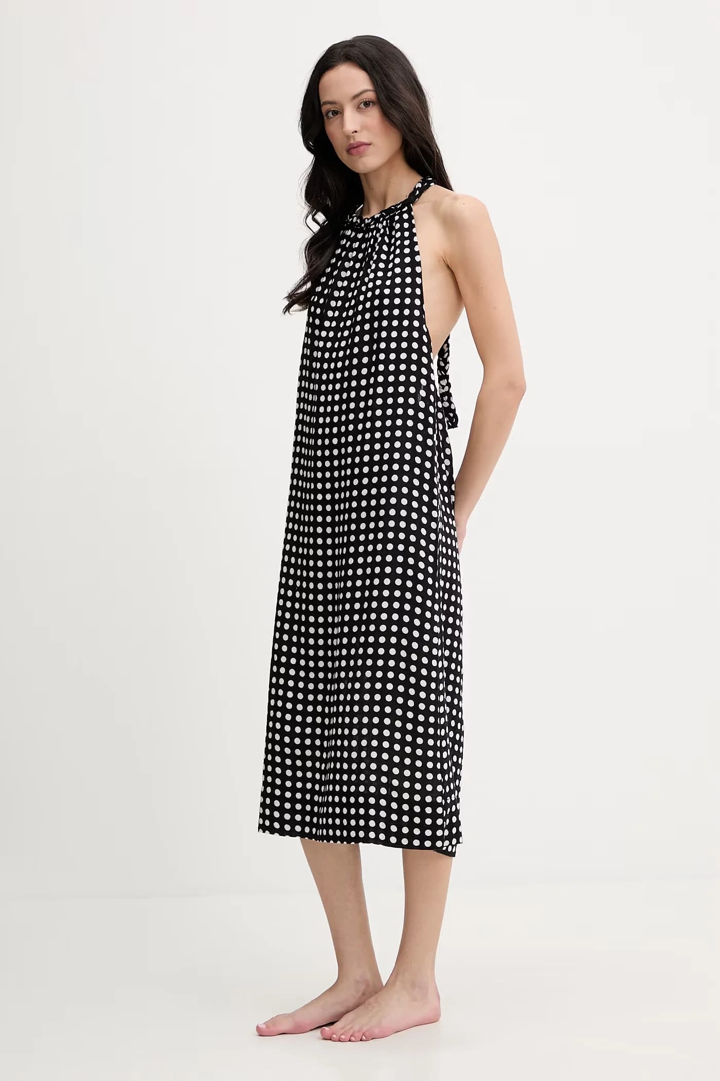 Хлопковое пляжное платье - фото 2