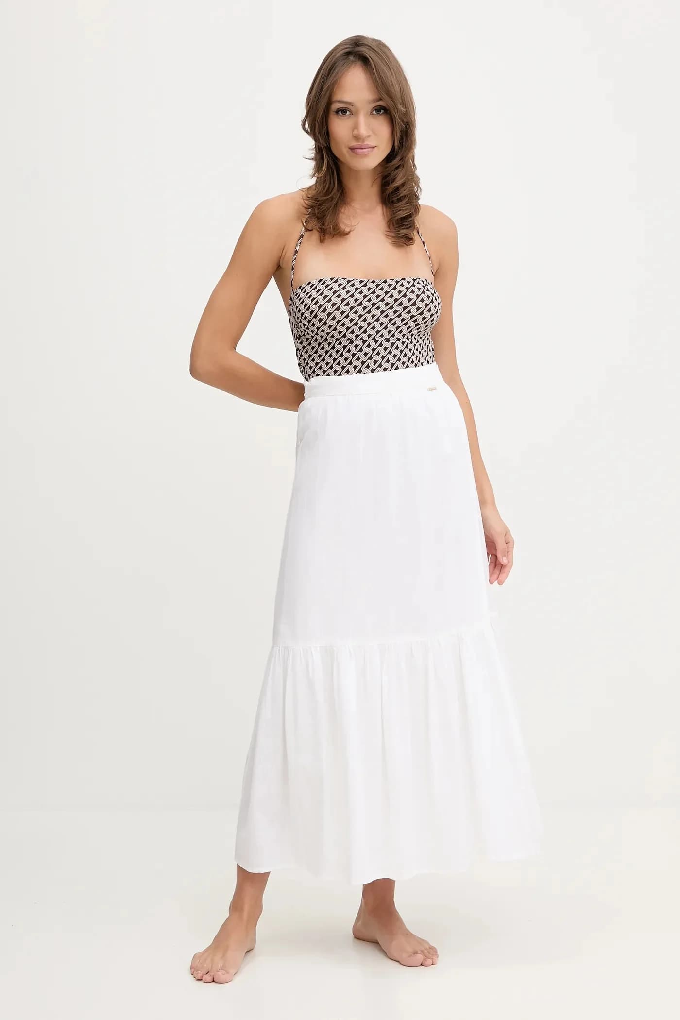 Пляжная юбка из льна - фото 2