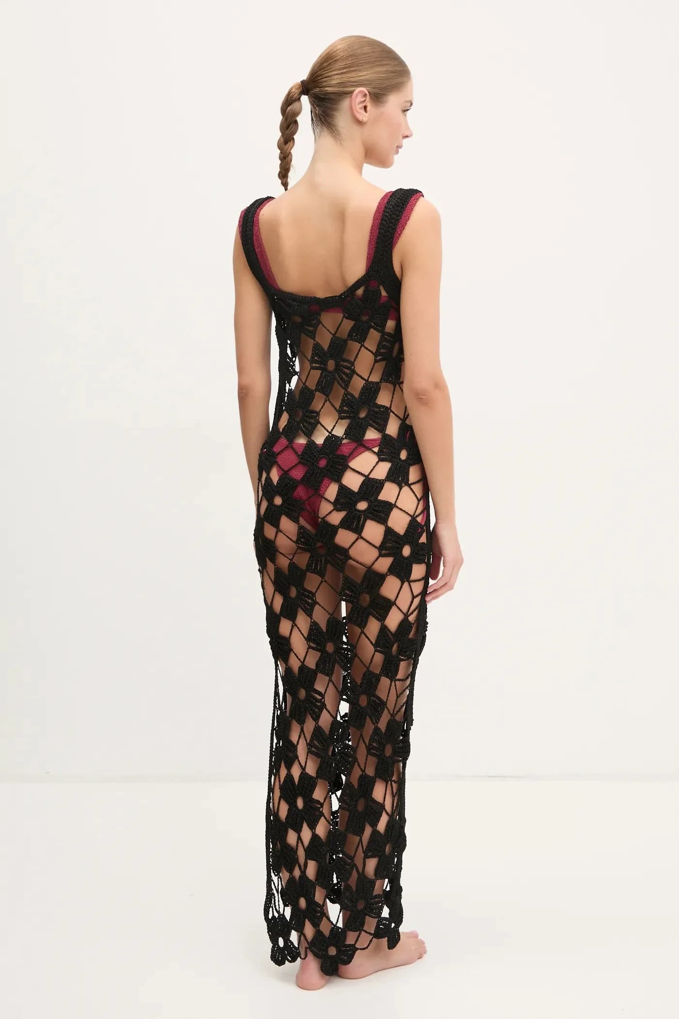 Шелковое пляжное платье - фото 3