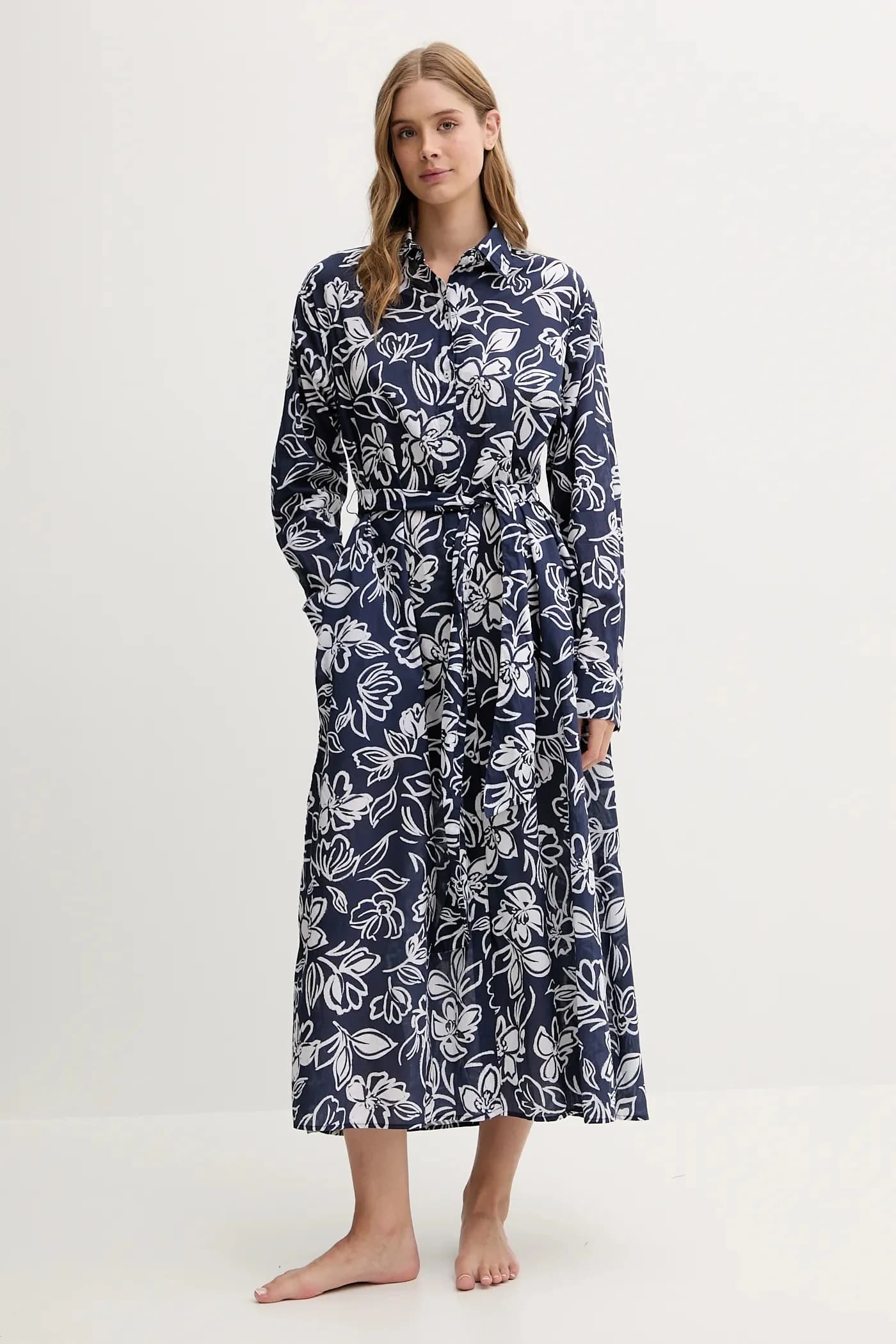 Хлопковое пляжное платье