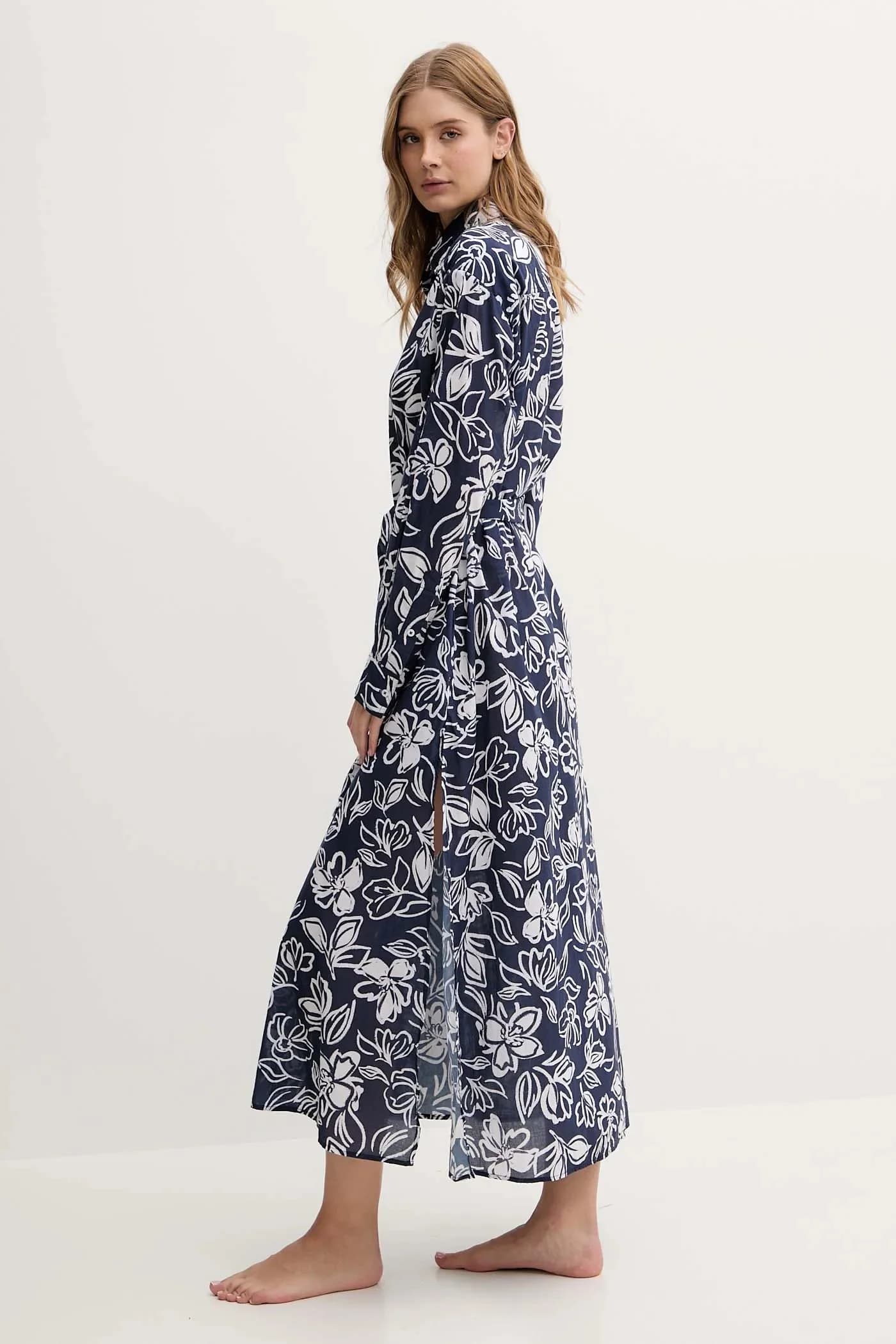 Хлопковое пляжное платье - фото 2