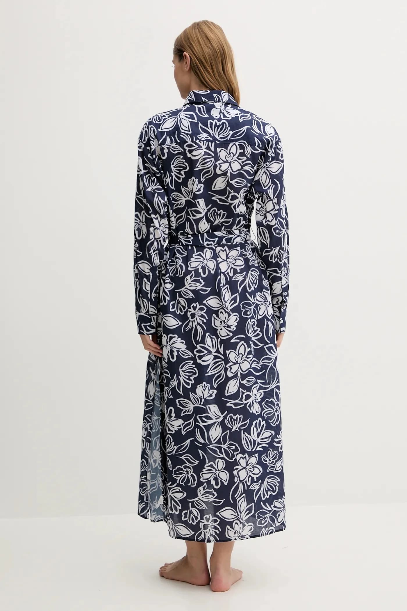 Хлопковое пляжное платье - фото 3