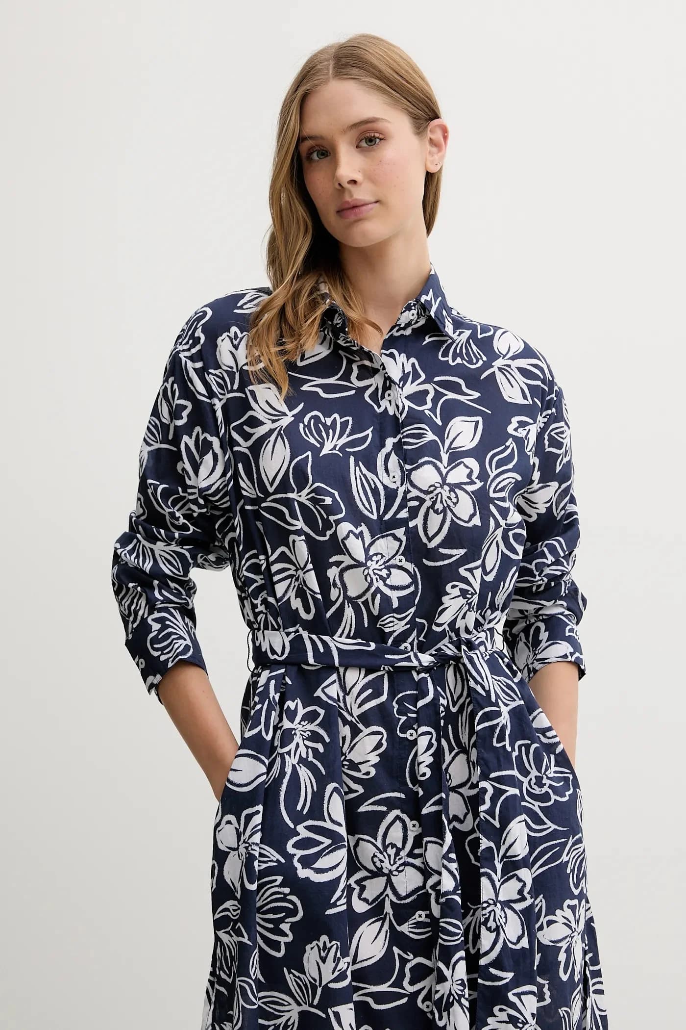 Хлопковое пляжное платье - фото 4