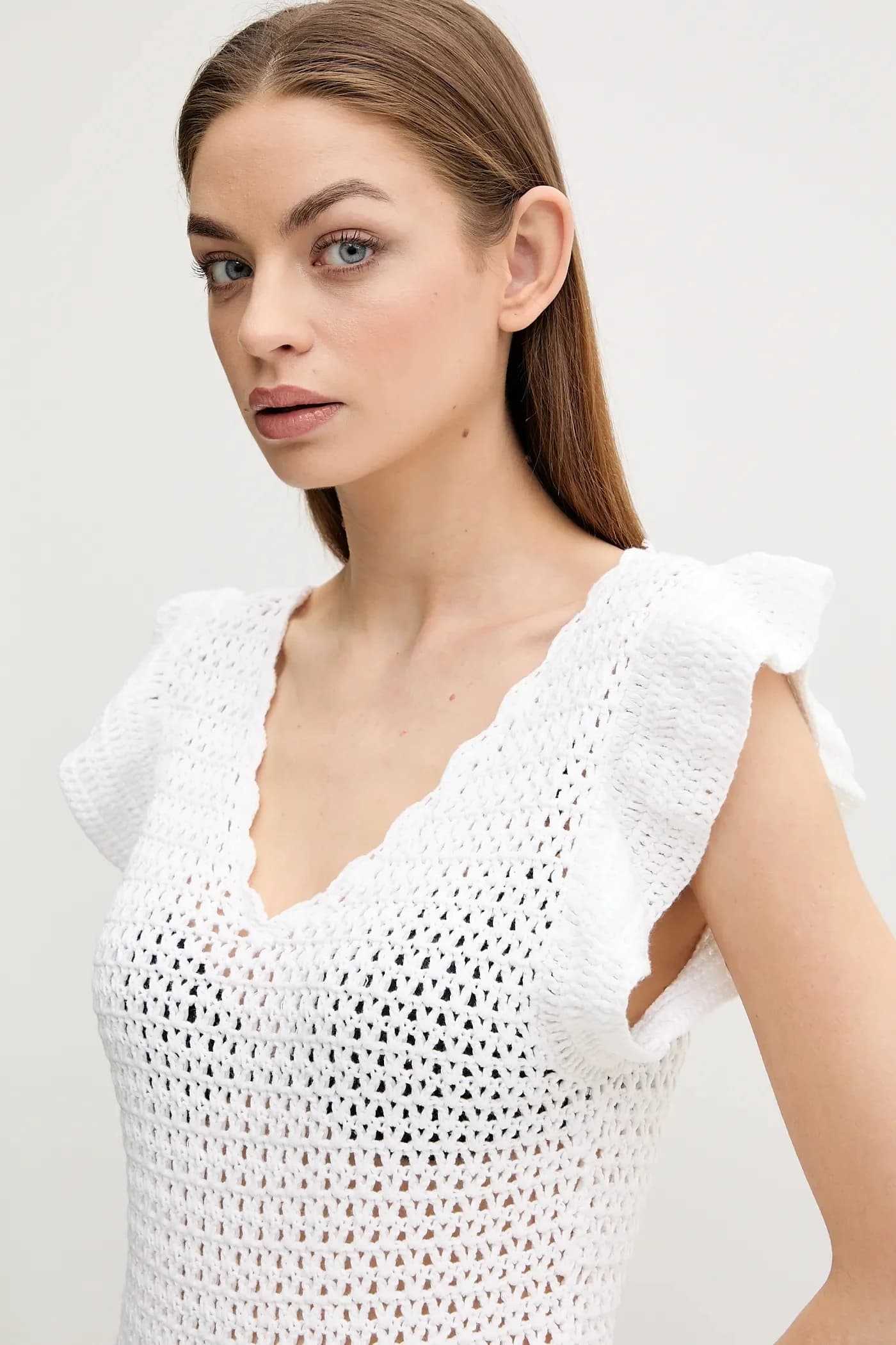 Хлопковое пляжное платье - фото 4