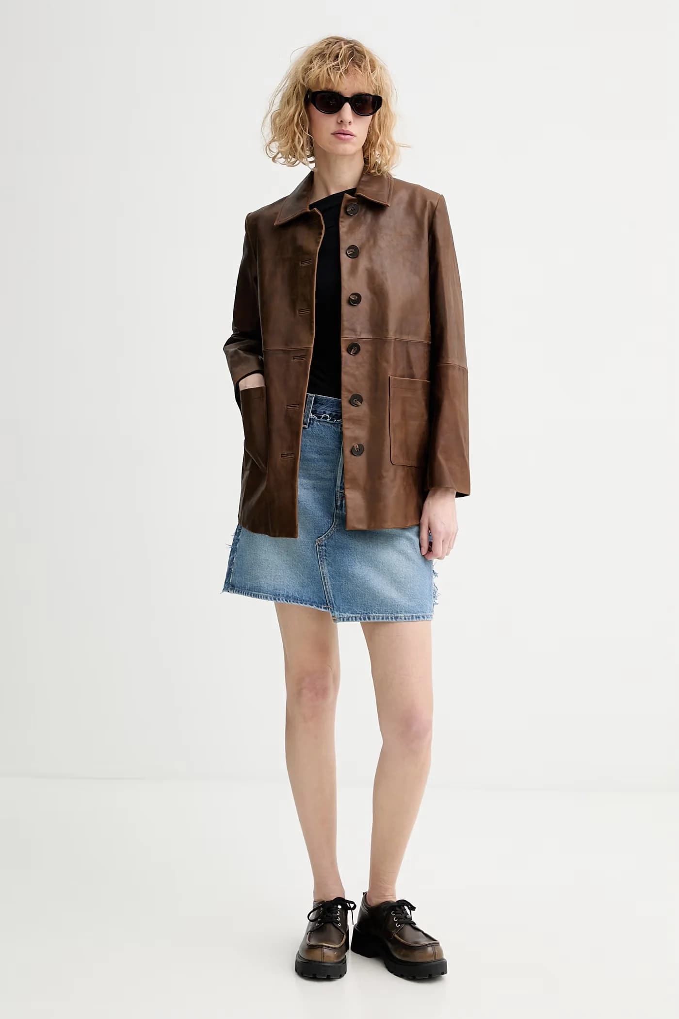 Джинсовая юбка DCONSTRUCTED EDGE - фото 2