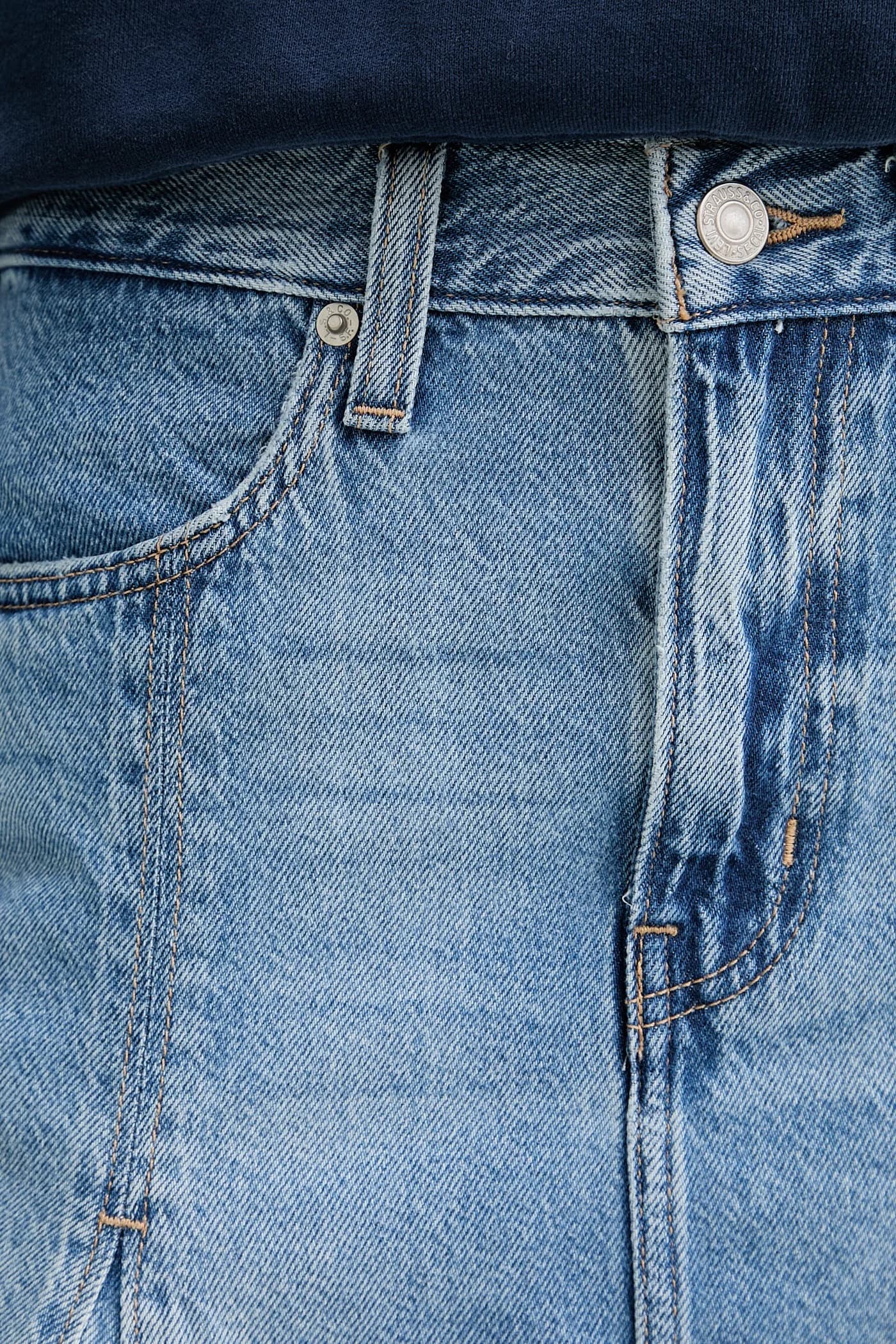 Джинсовая юбка GODET ДЛИНОЙ КОЛЕНА - фото 4