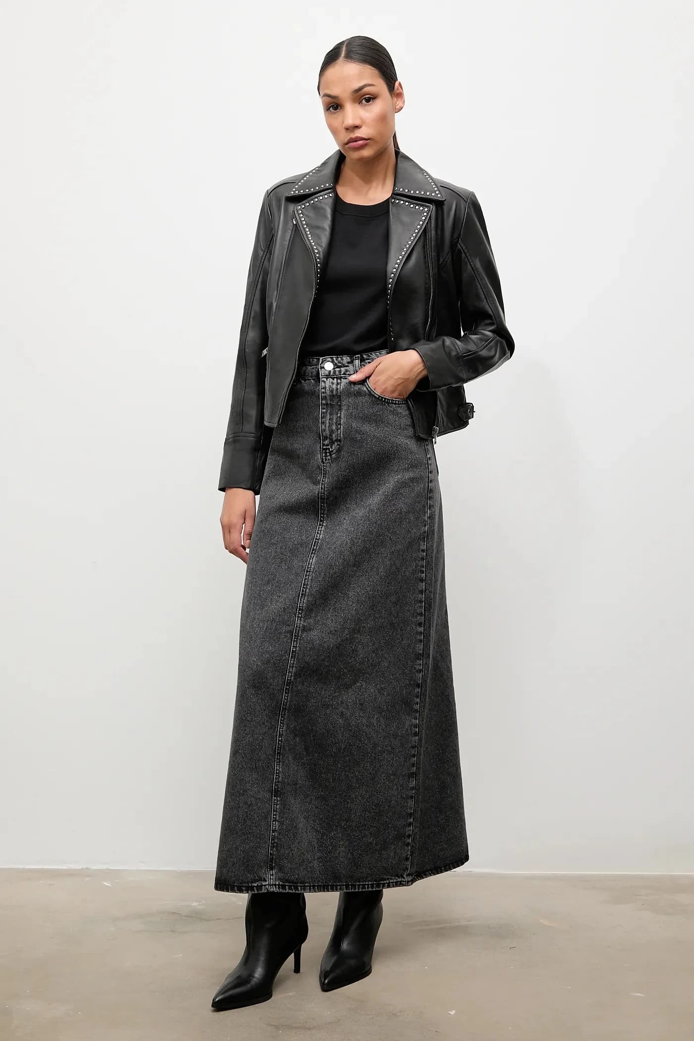 Джинсовая юбка - фото 2