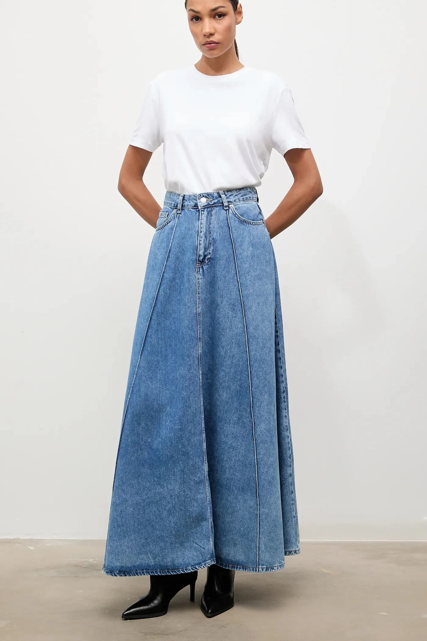 Джинсовая юбка - фото 4