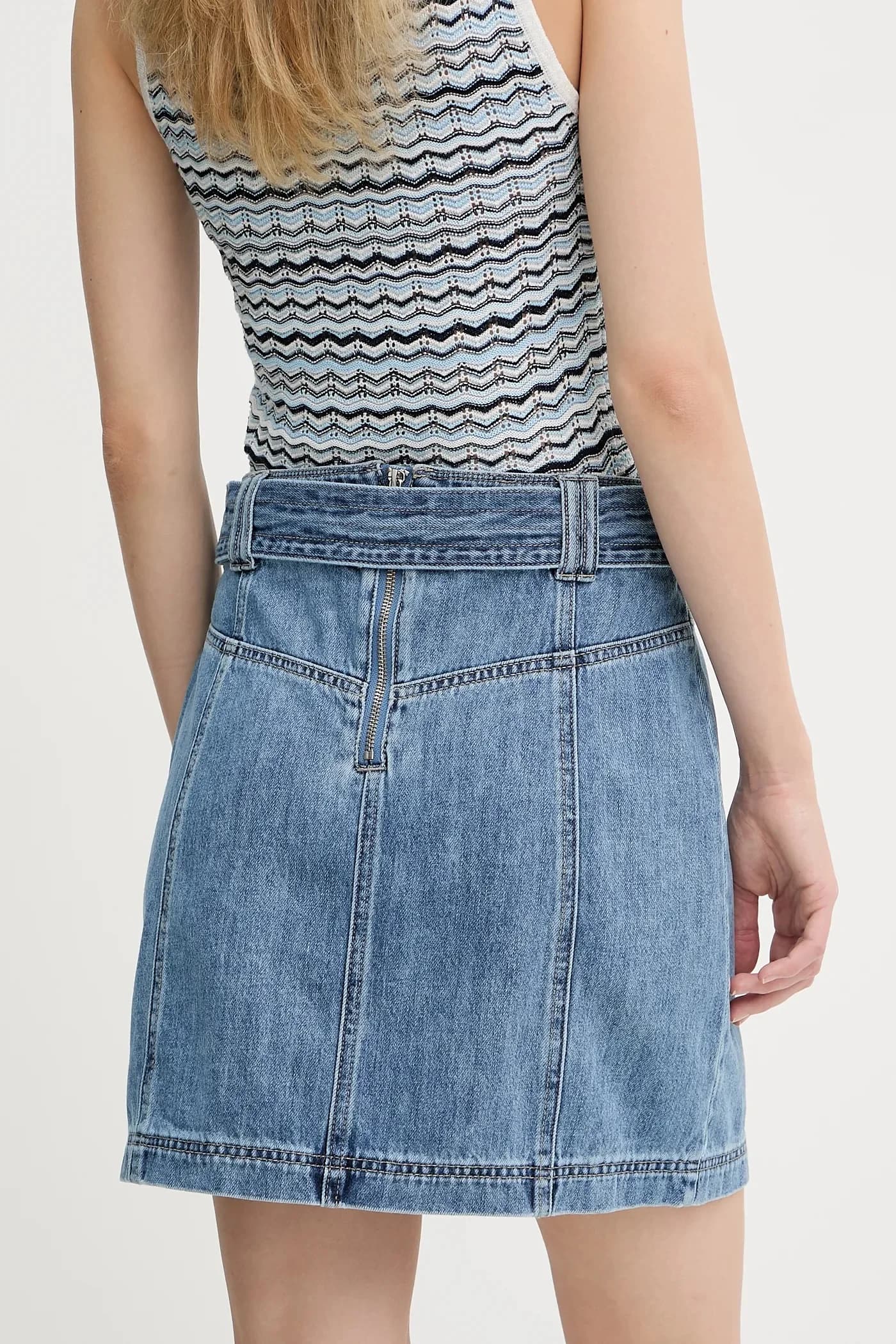 Джинсовая юбка - фото 3