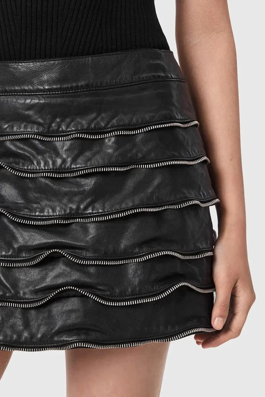 ЭМАРА кожаная юбка - фото 4