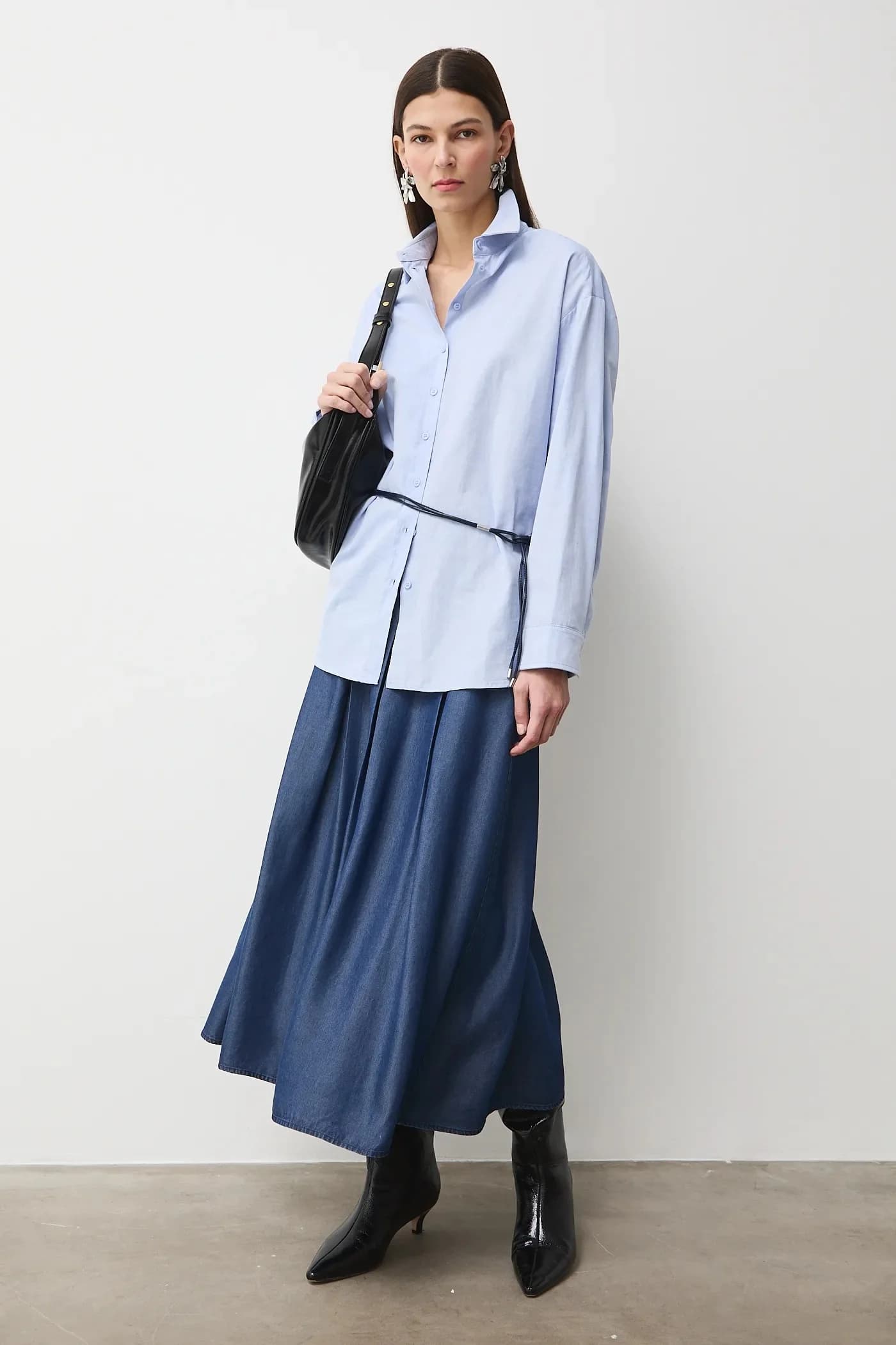 Джинсовая юбка - фото 2