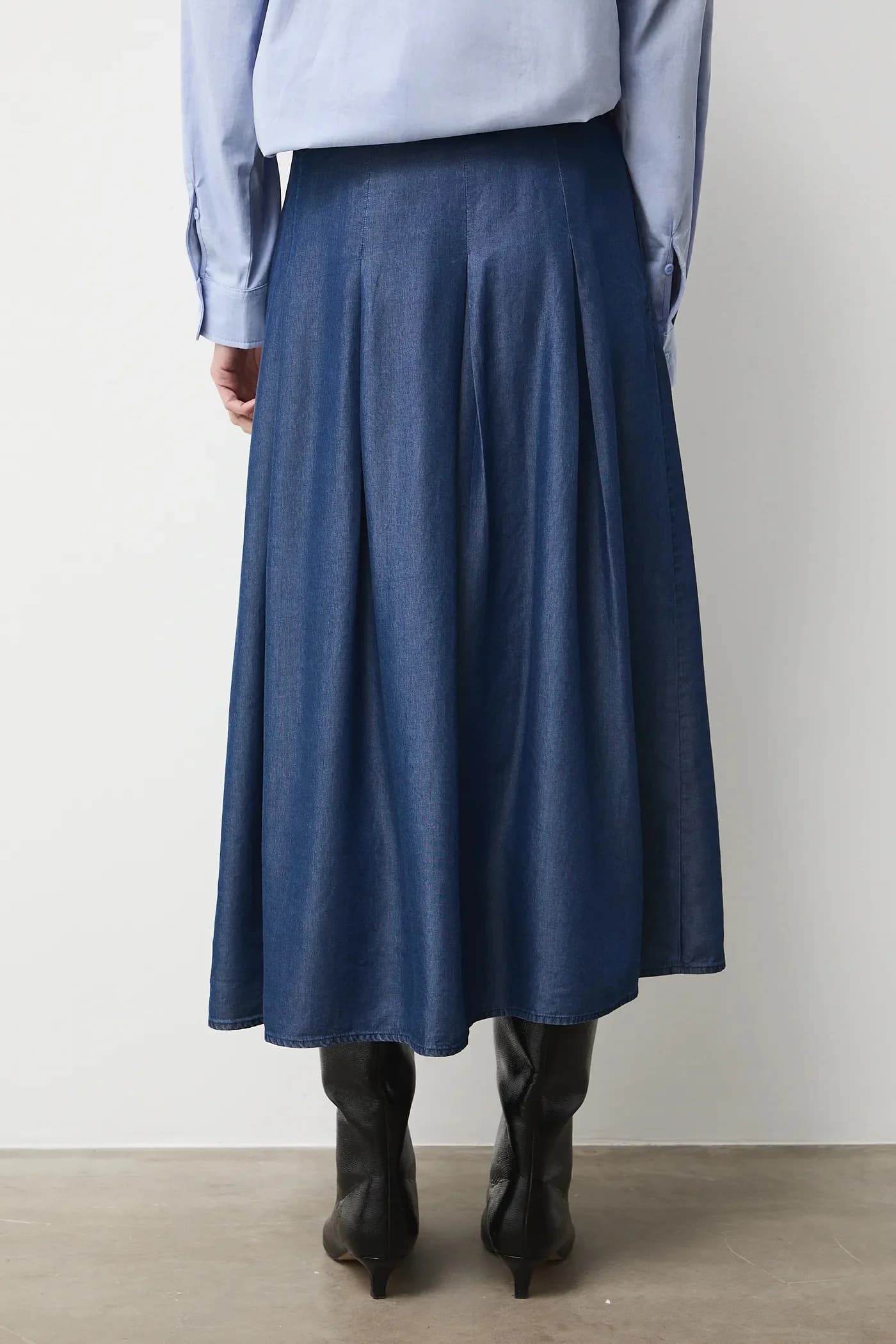 Джинсовая юбка - фото 3