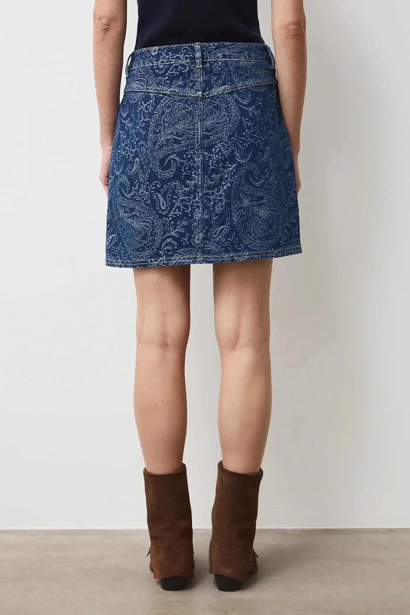 Джинсовая юбка - фото 3