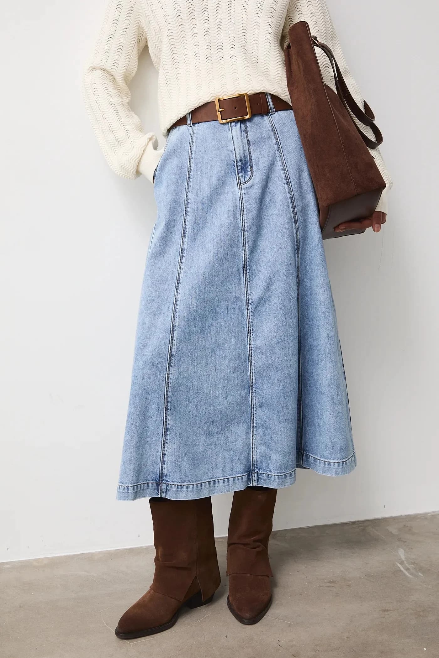 Джинсовая юбка - фото 4