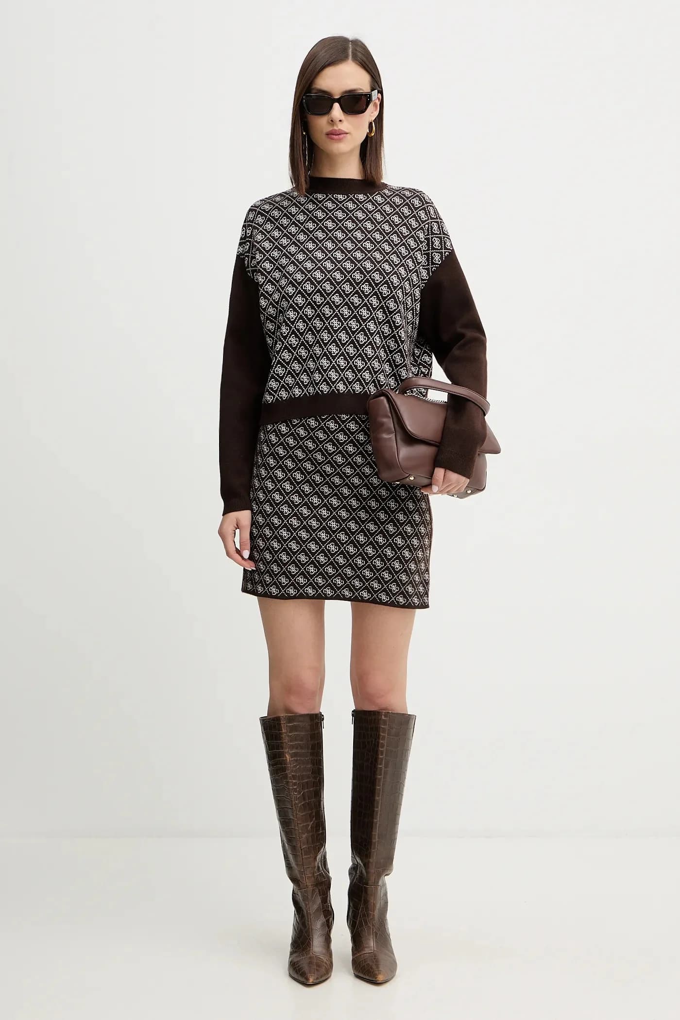 Юбка AUBREY из смесовой шерсти - фото 2