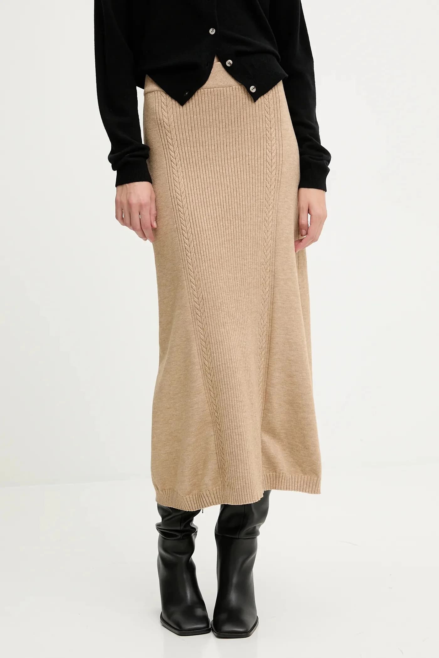 Кашемировая юбка - фото 4