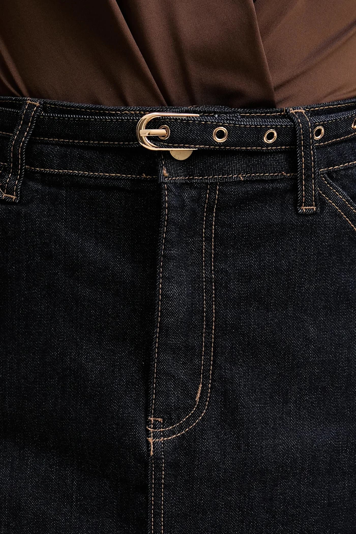 Джинсовая юбка - фото 4