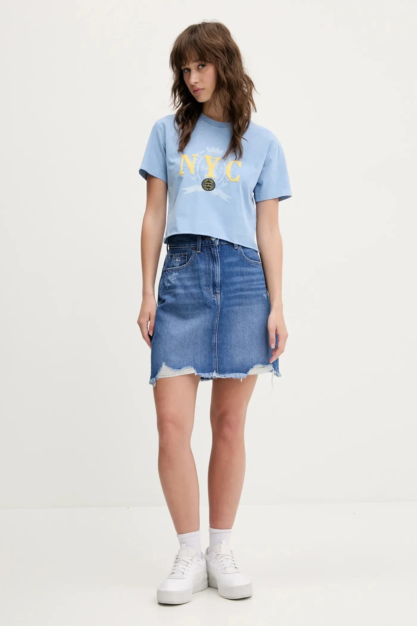 Джинсовая юбка - фото 2