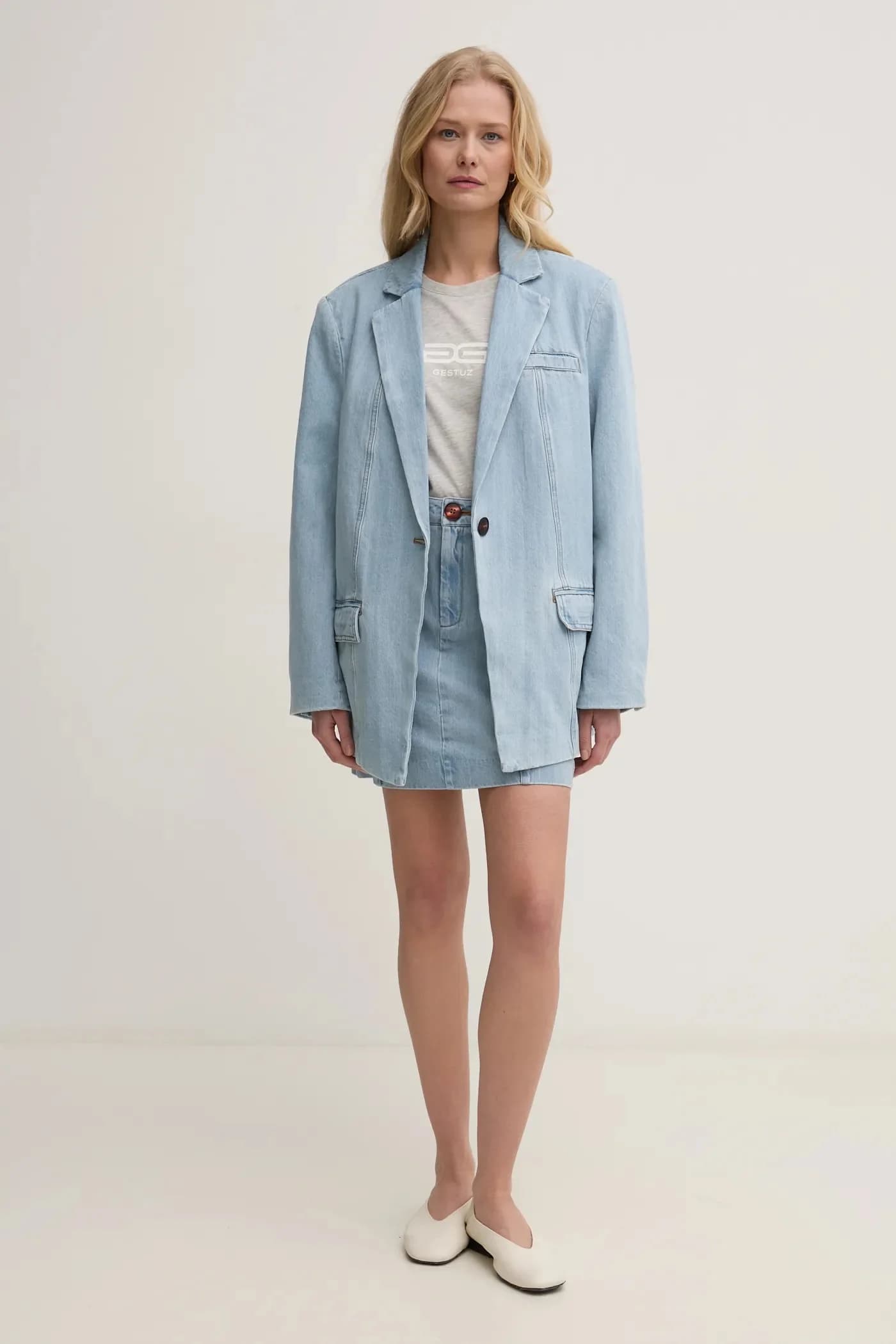 Джинсовая юбка - фото 2