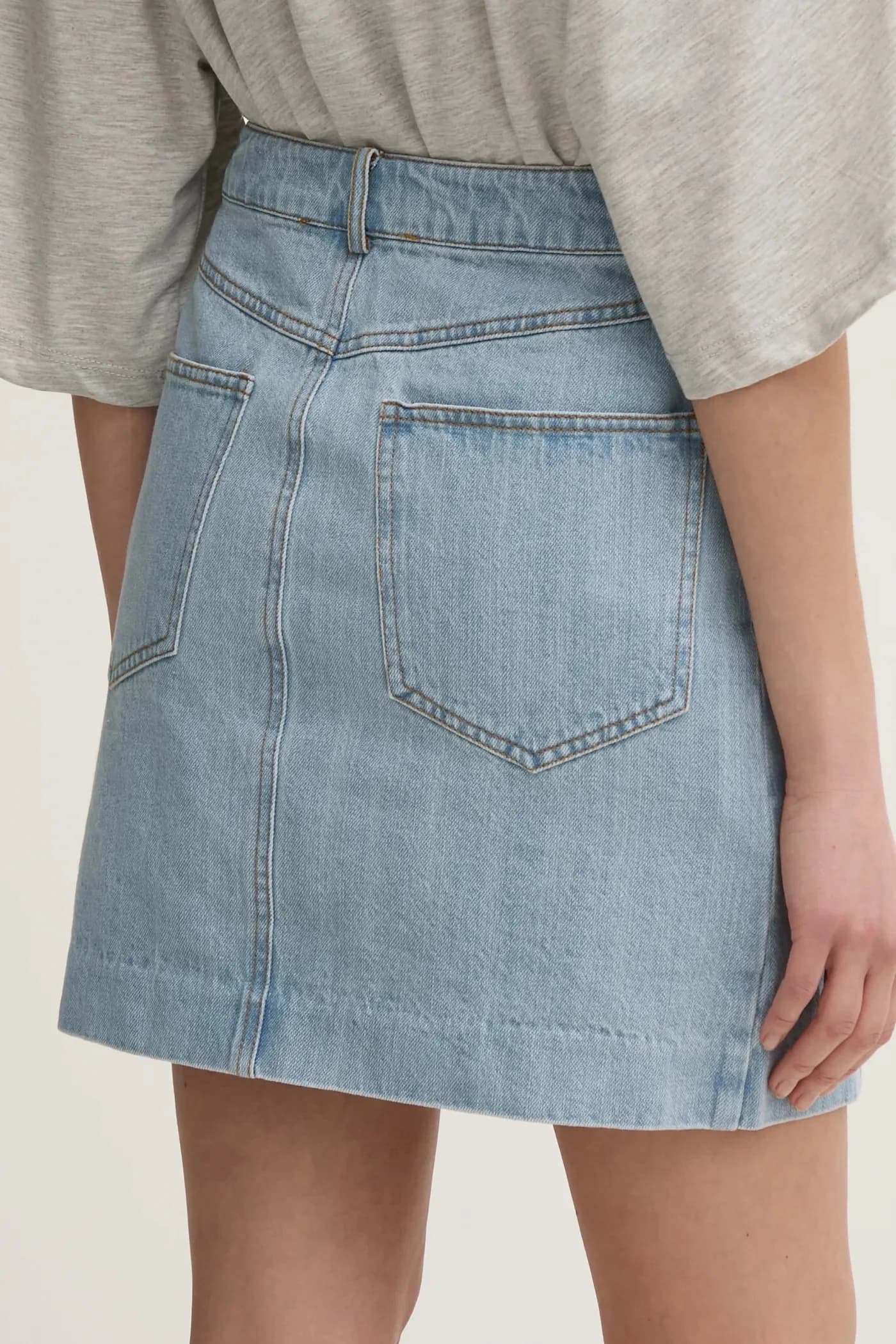 Джинсовая юбка - фото 3