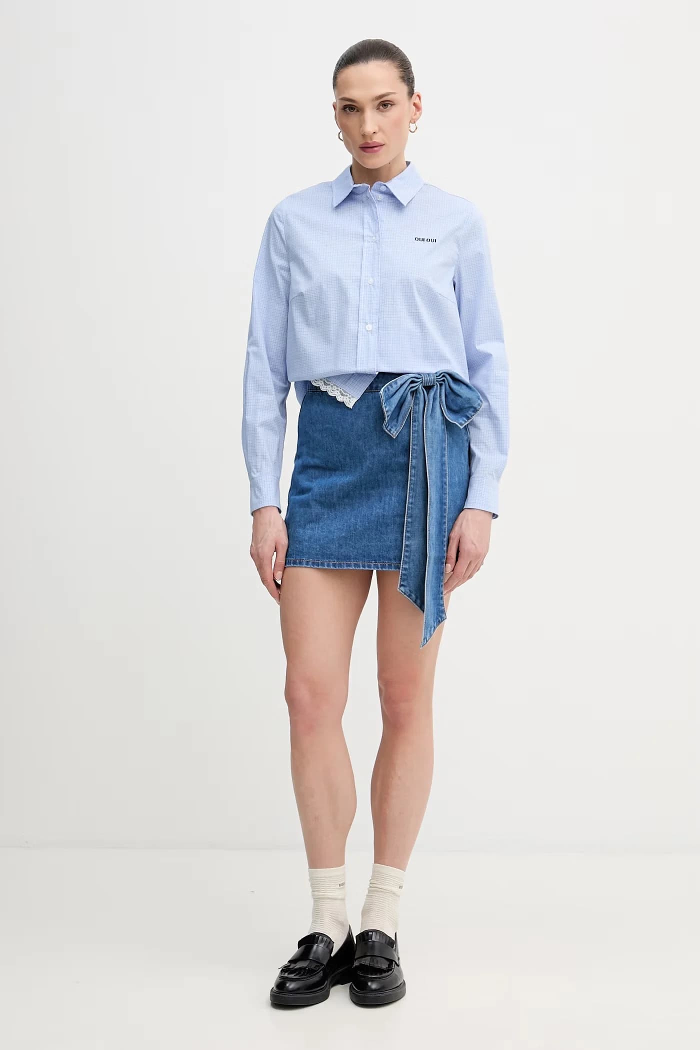 Джинсовая юбка - фото 2