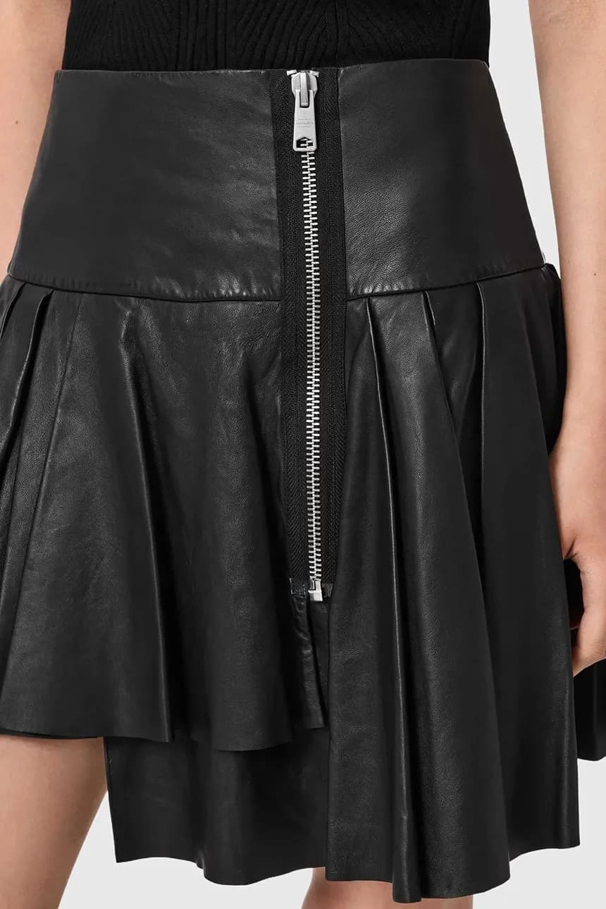 ИРИНА кожаная юбка - фото 4