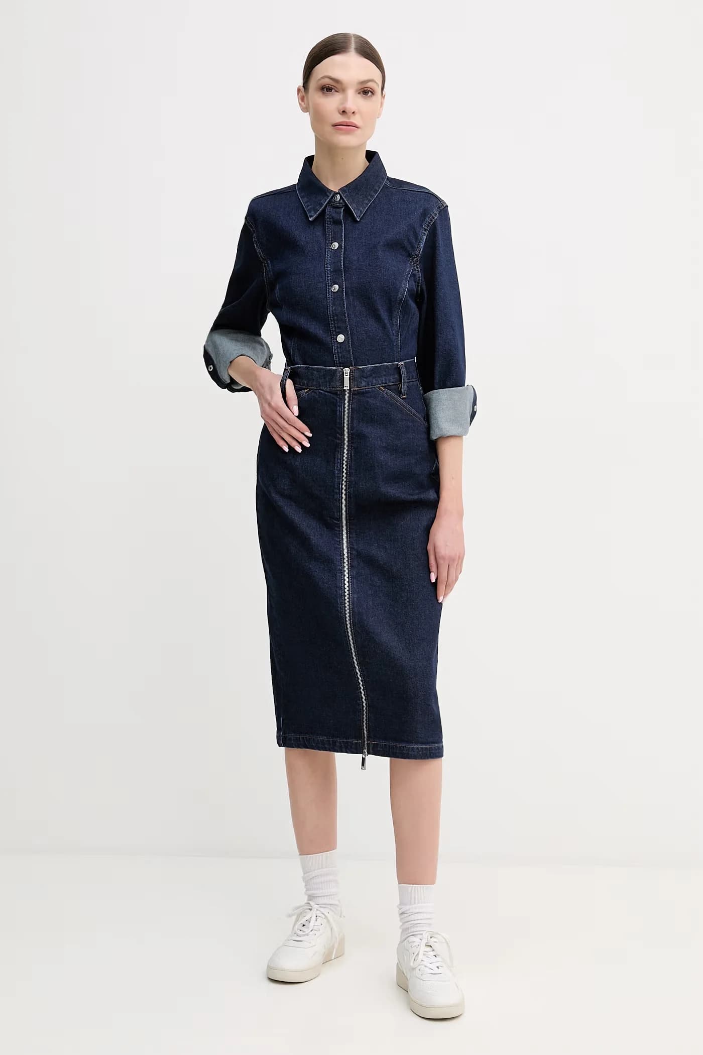 Джинсовая юбка - фото 2