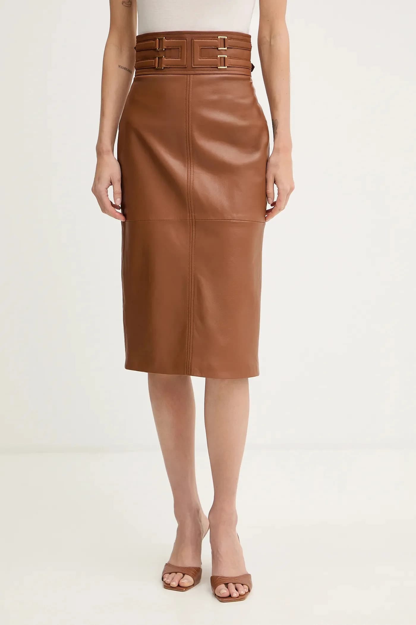 Кожаная юбка