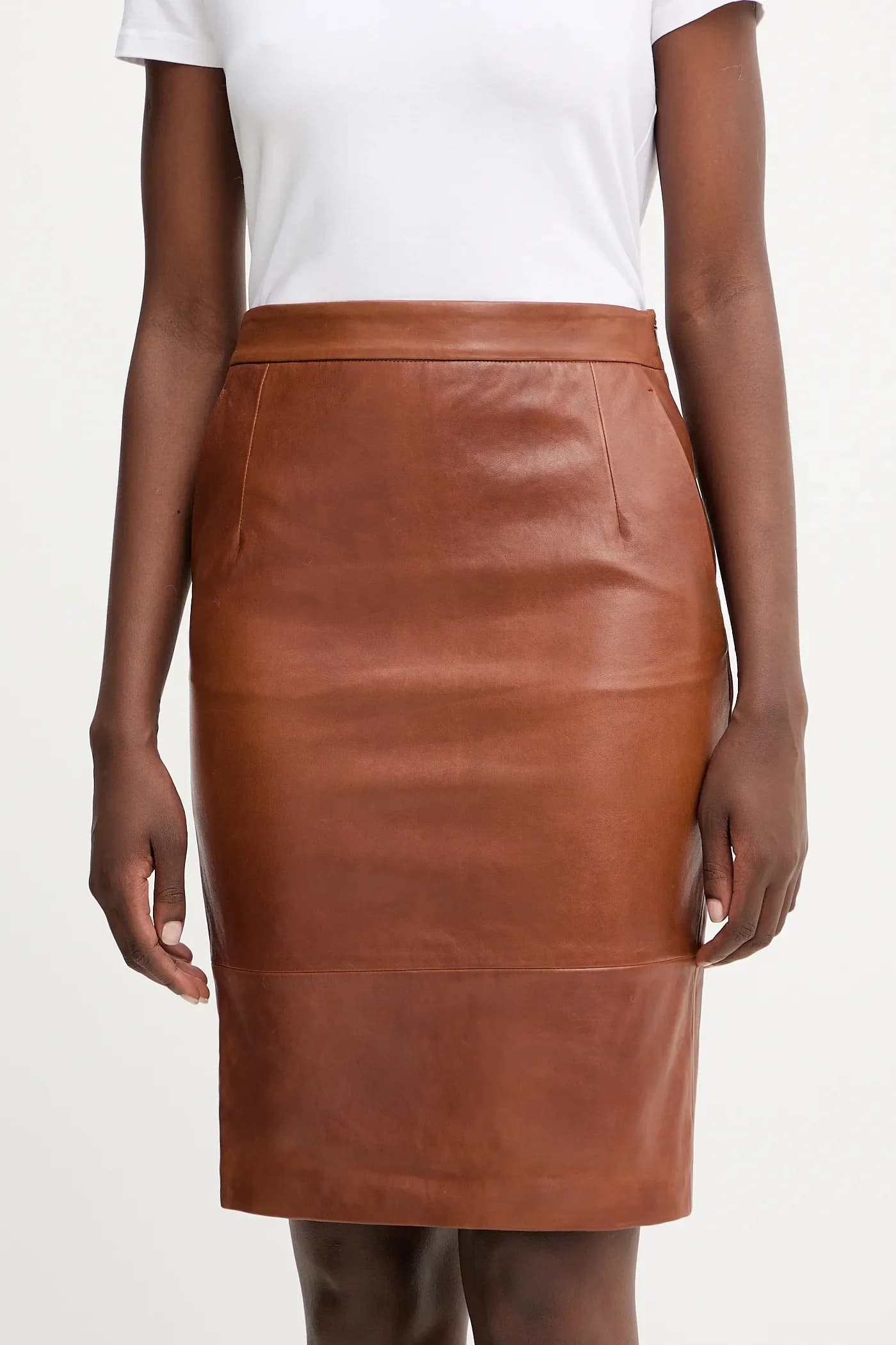 ПАПАЙЛЕ кожаная юбка