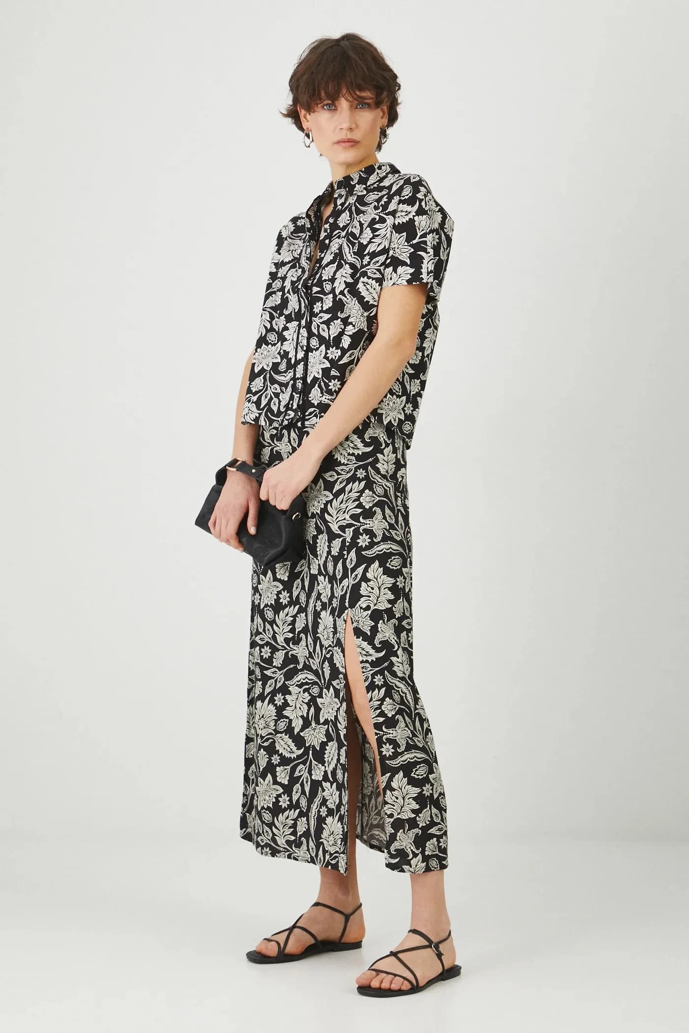 Юбка из смесового льна