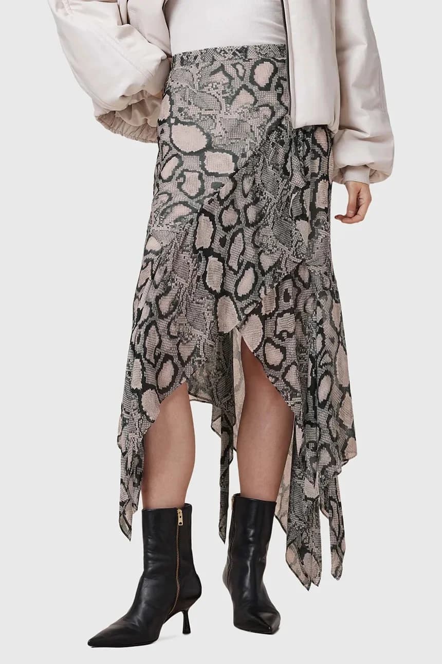 Юбка CASSIE из смесового шелка - фото 2