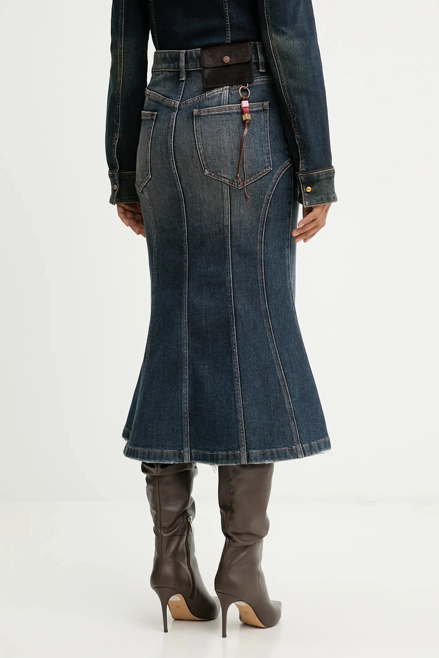 Джинсовая юбка - фото 3