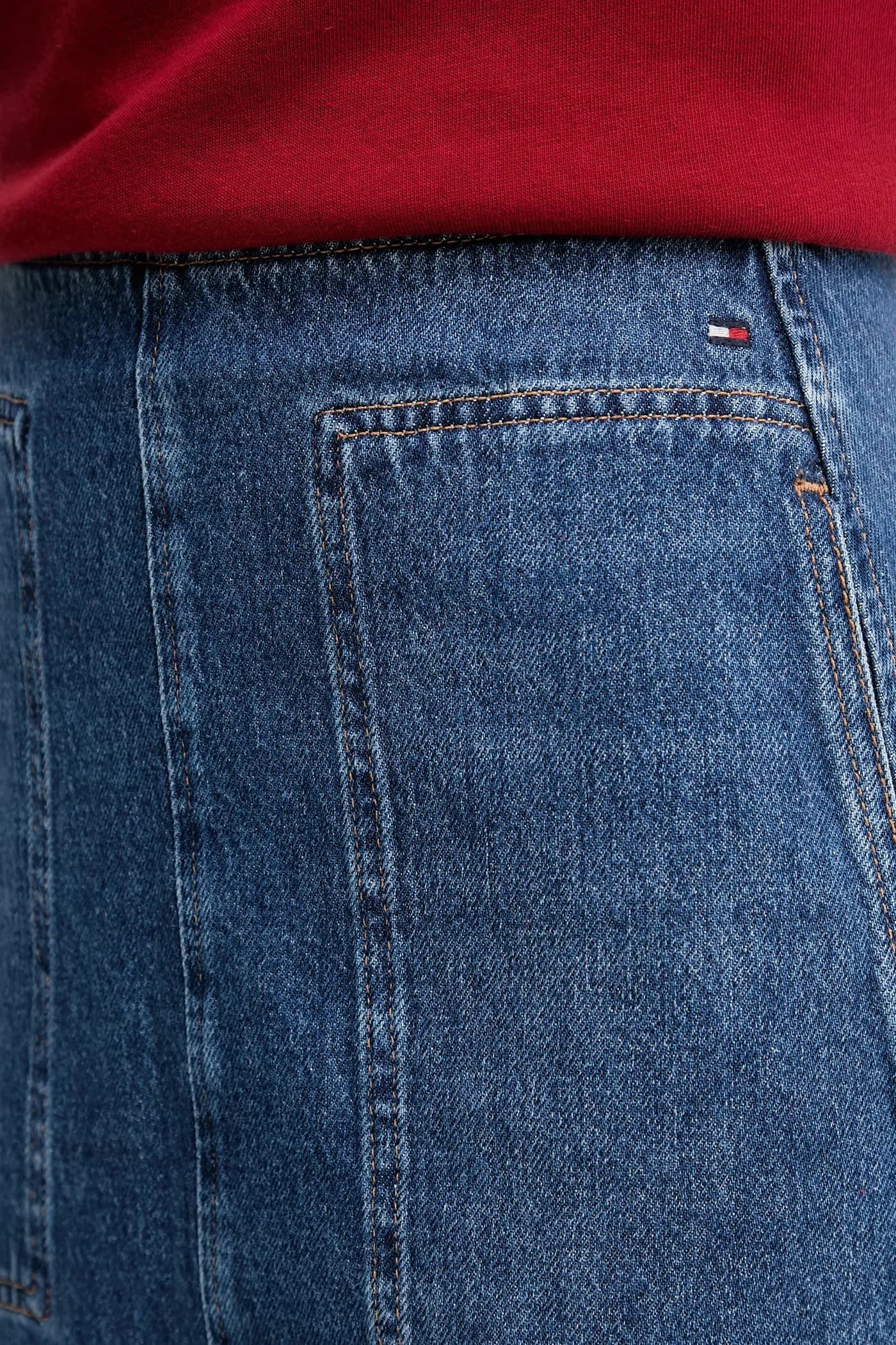 Хлопковая джинсовая юбка - фото 4