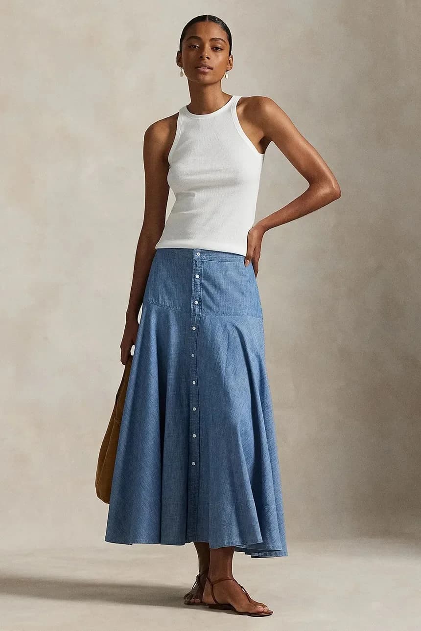 Хлопковая юбка - фото 3