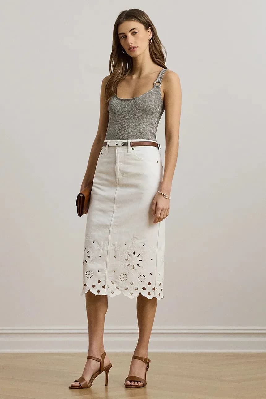 Джинсовая юбка - фото 3