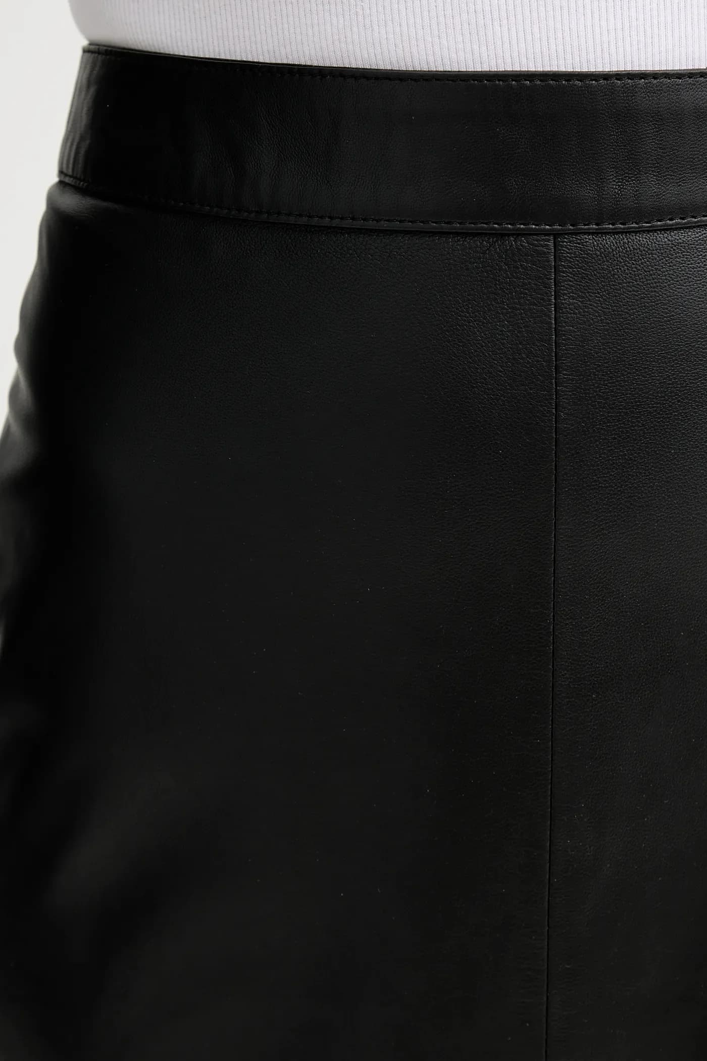 Кожаная юбка - фото 5