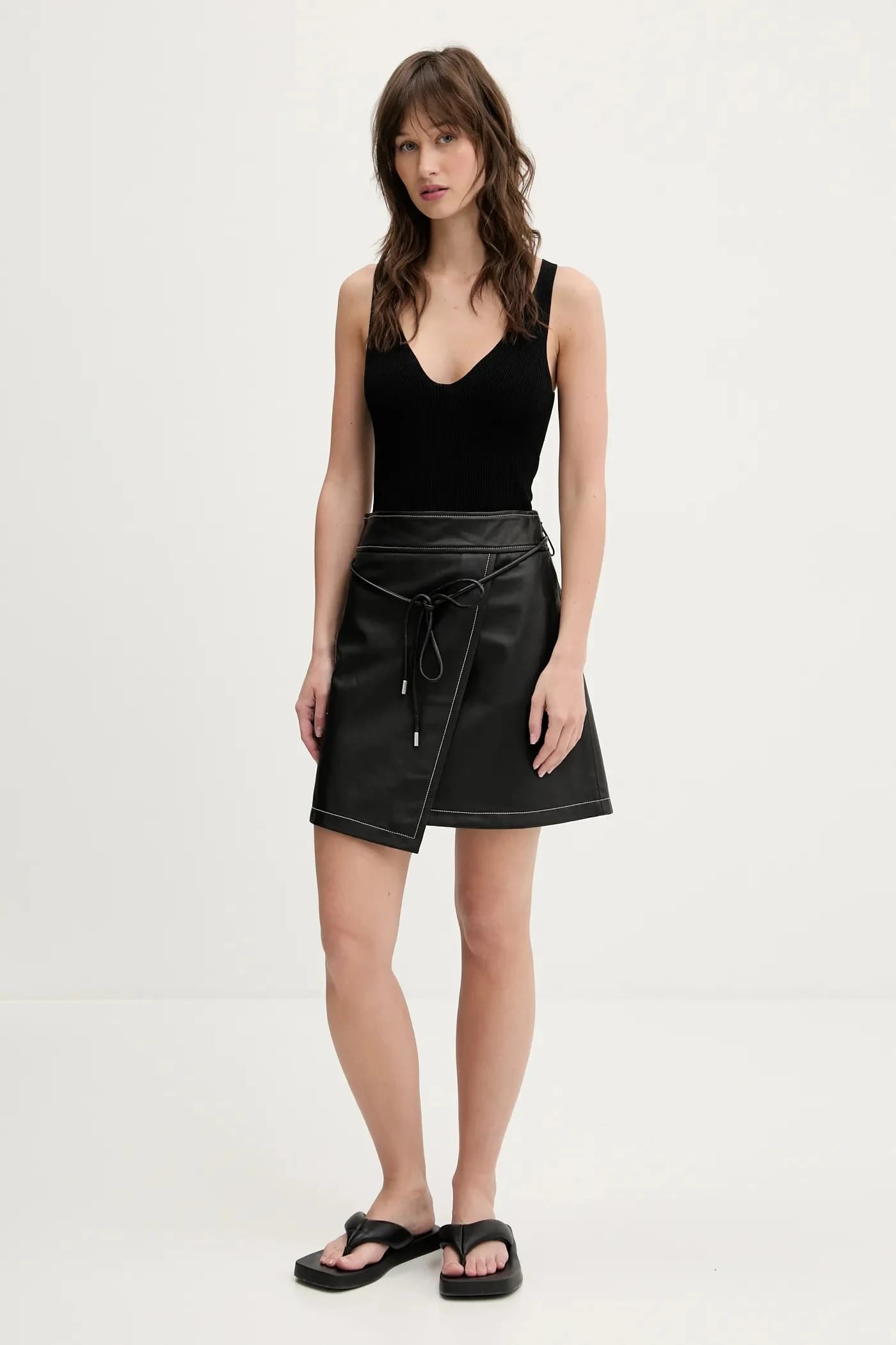 Кожаная юбка - фото 2