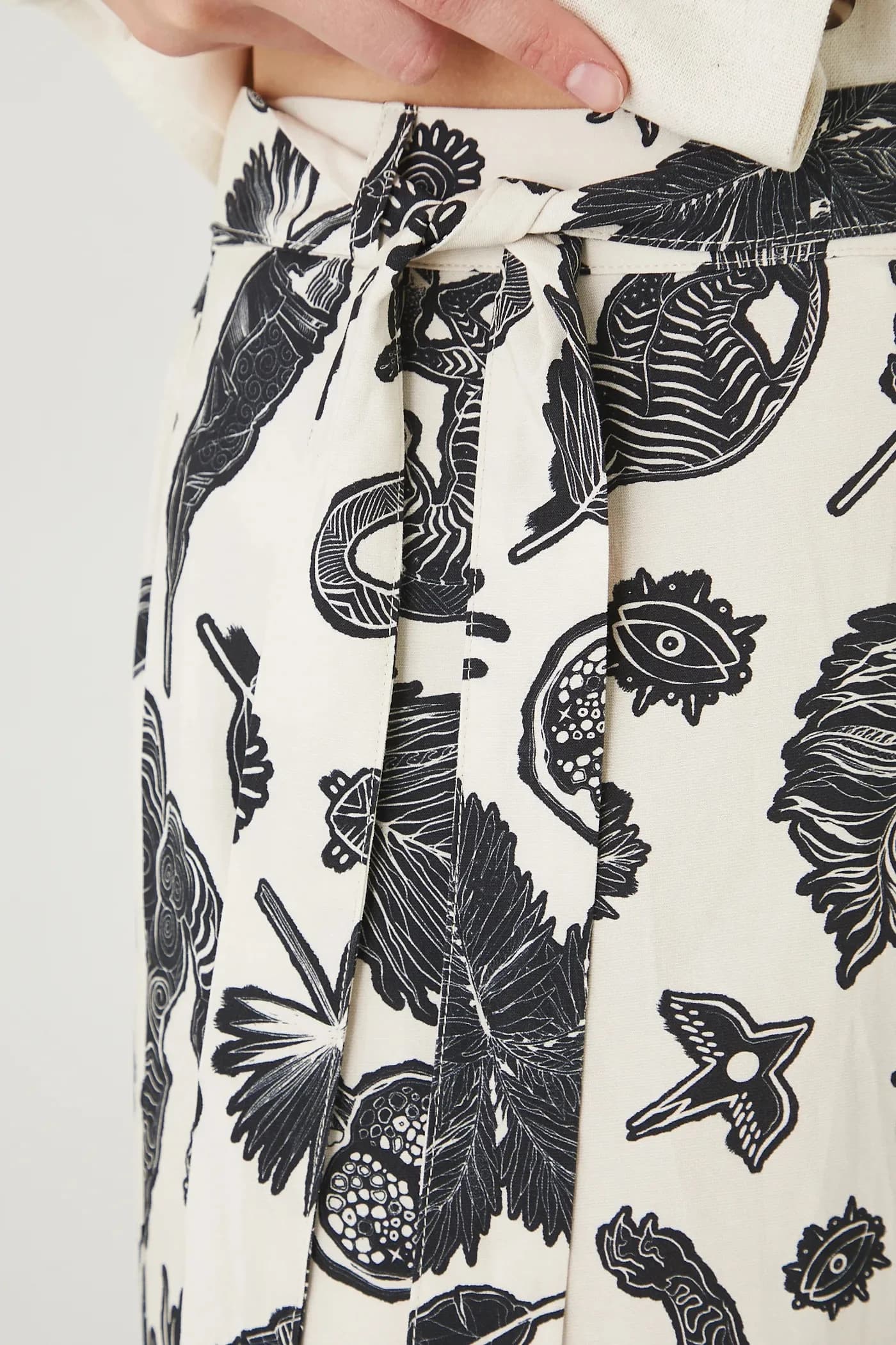 Юбка из смесового льна - фото 4