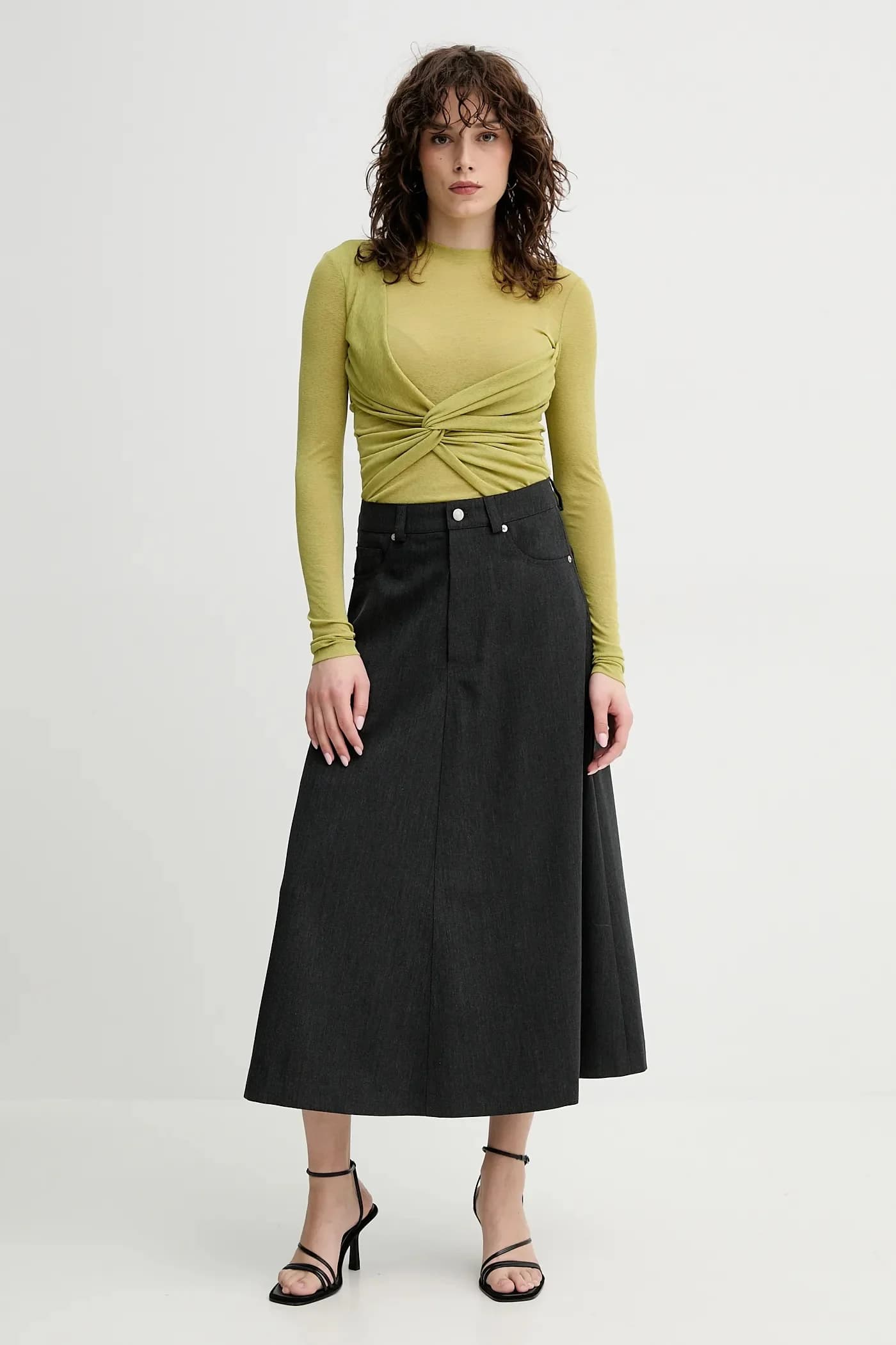 шерстяная юбка CINTIA - фото 2