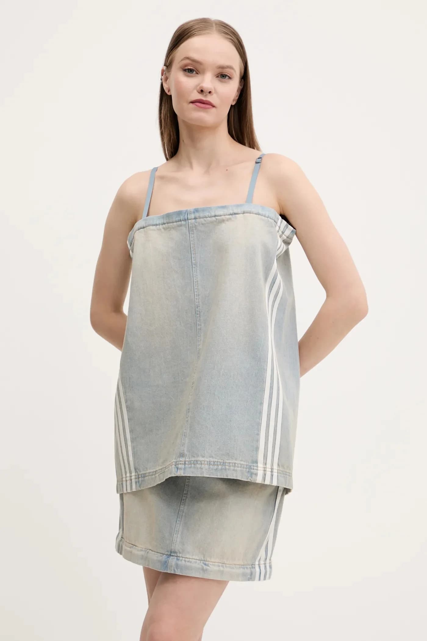 ДЖИНСОВАЯ ЮБКА НА МОЛНИИ джинсовая юбка - фото 2