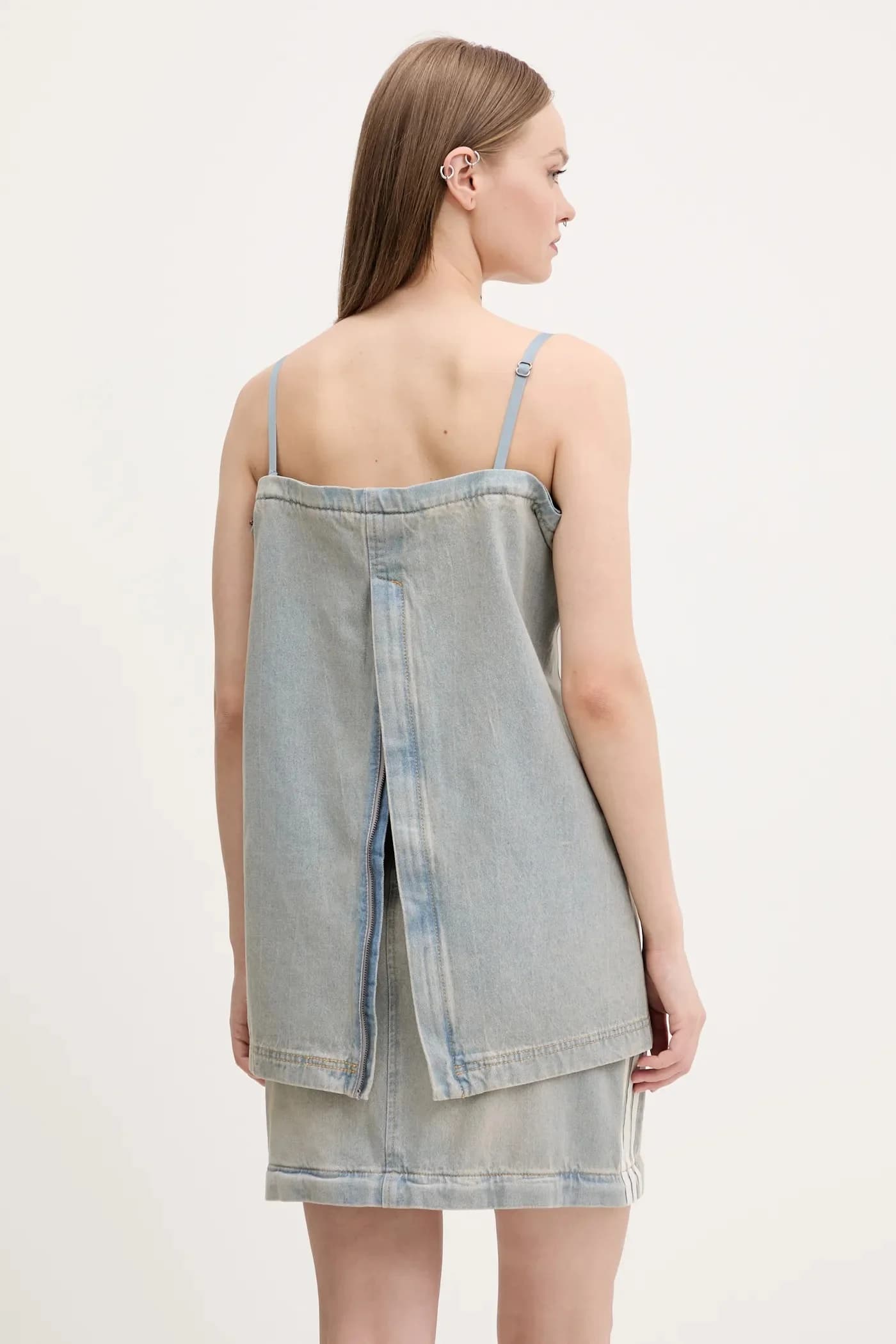 ДЖИНСОВАЯ ЮБКА НА МОЛНИИ джинсовая юбка - фото 3