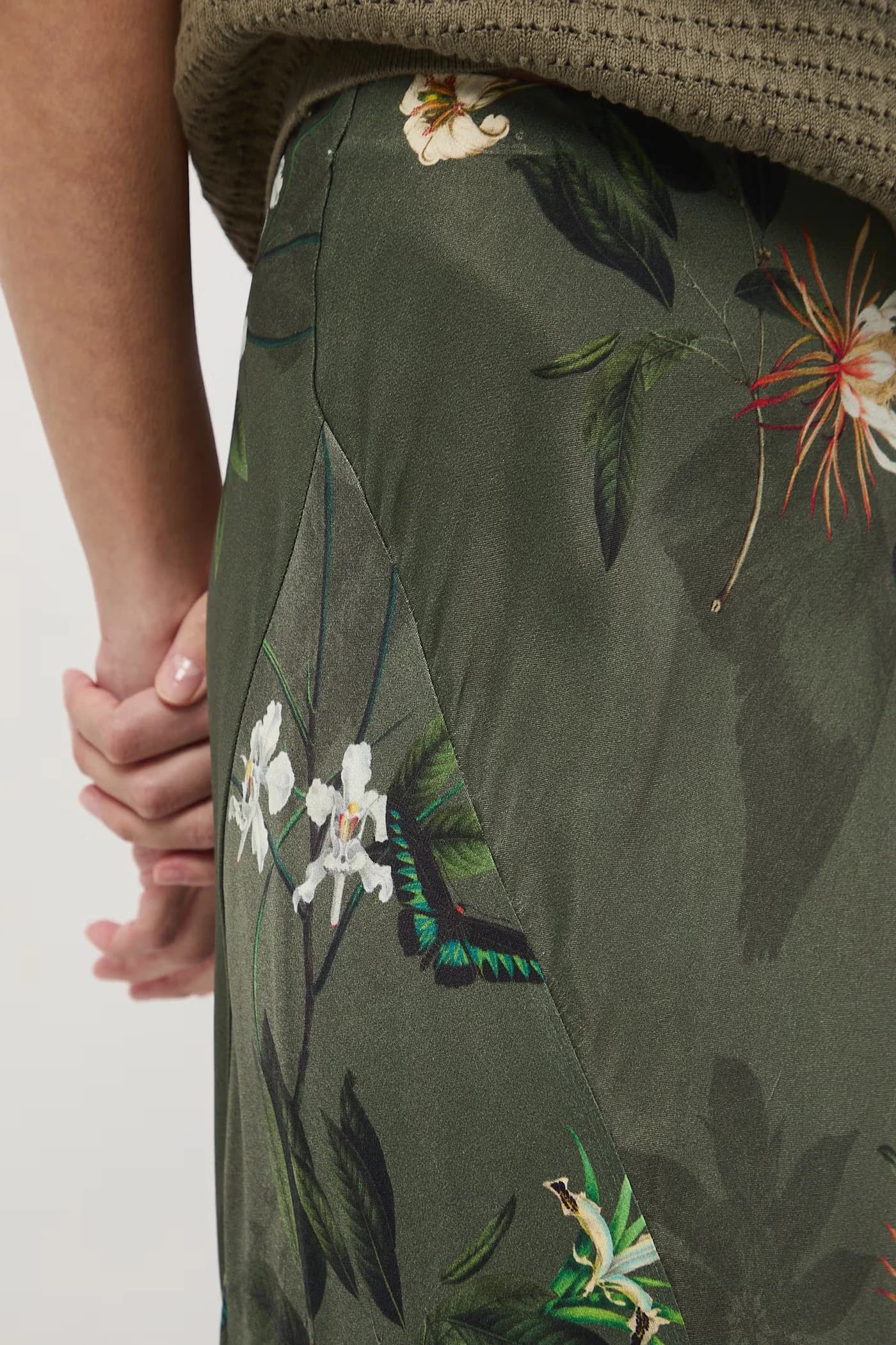 Асимметричная юбка из вискозы. - фото 4