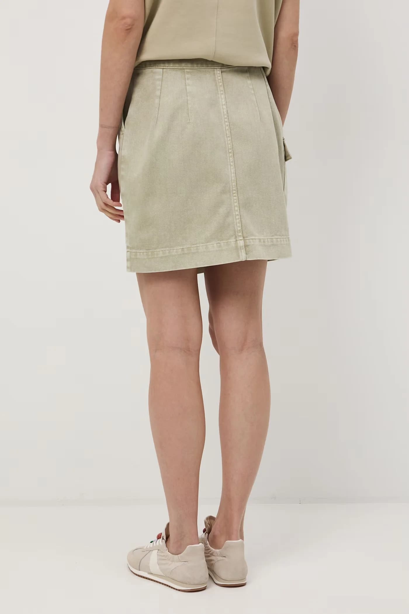 Джинсовая юбка с запахом - фото 3