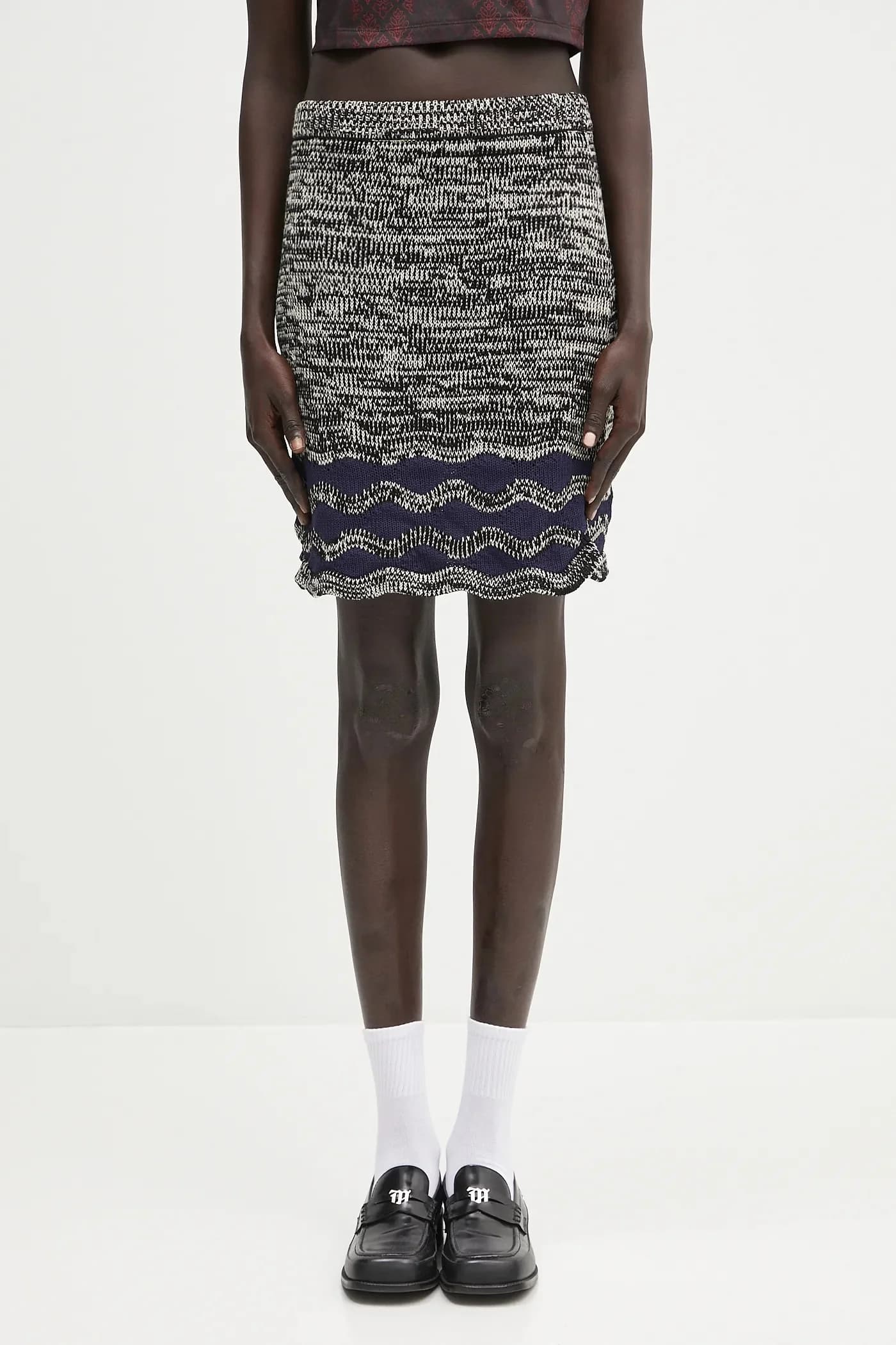 Трикотажная юбка оттенка