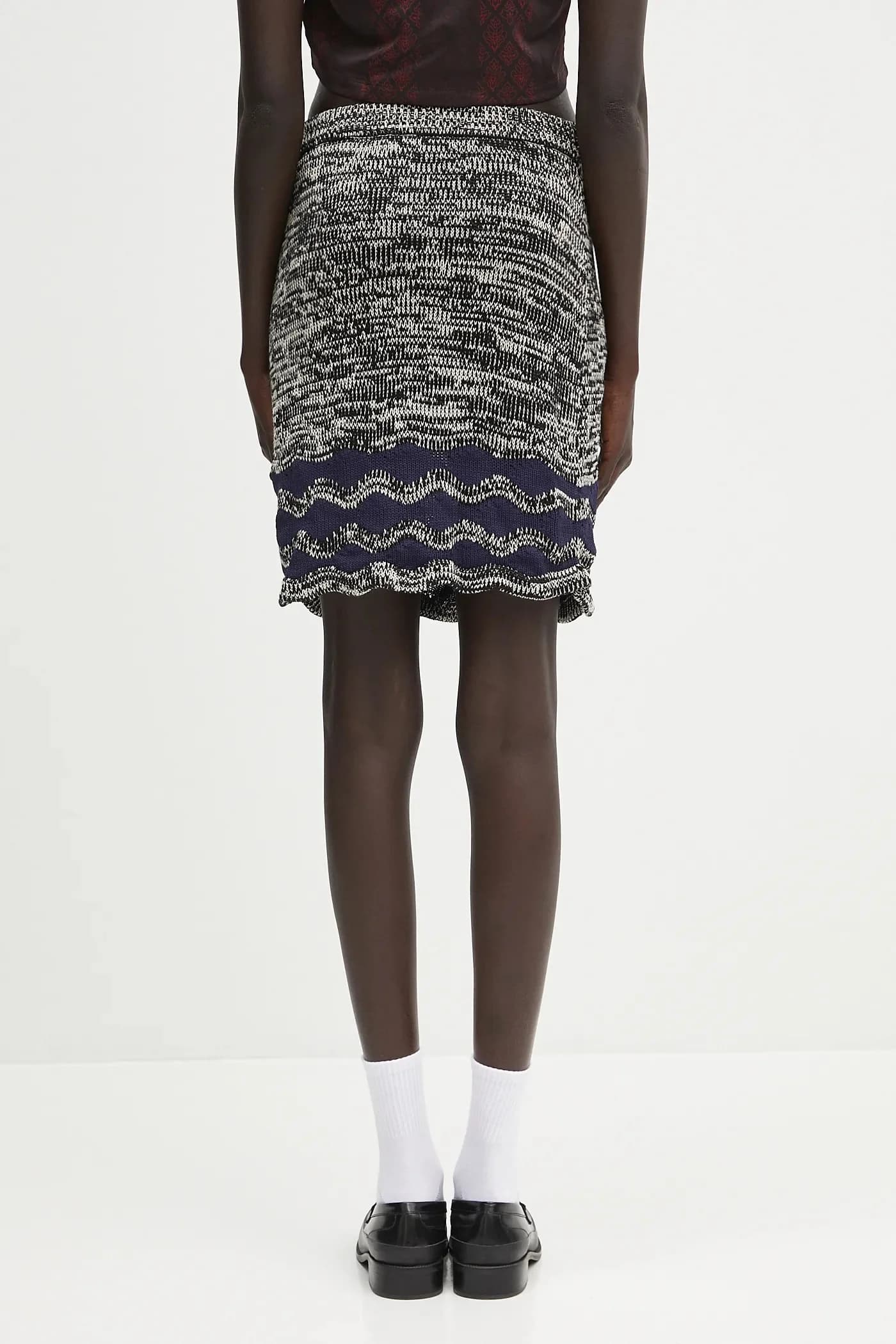 Трикотажная юбка оттенка - фото 3