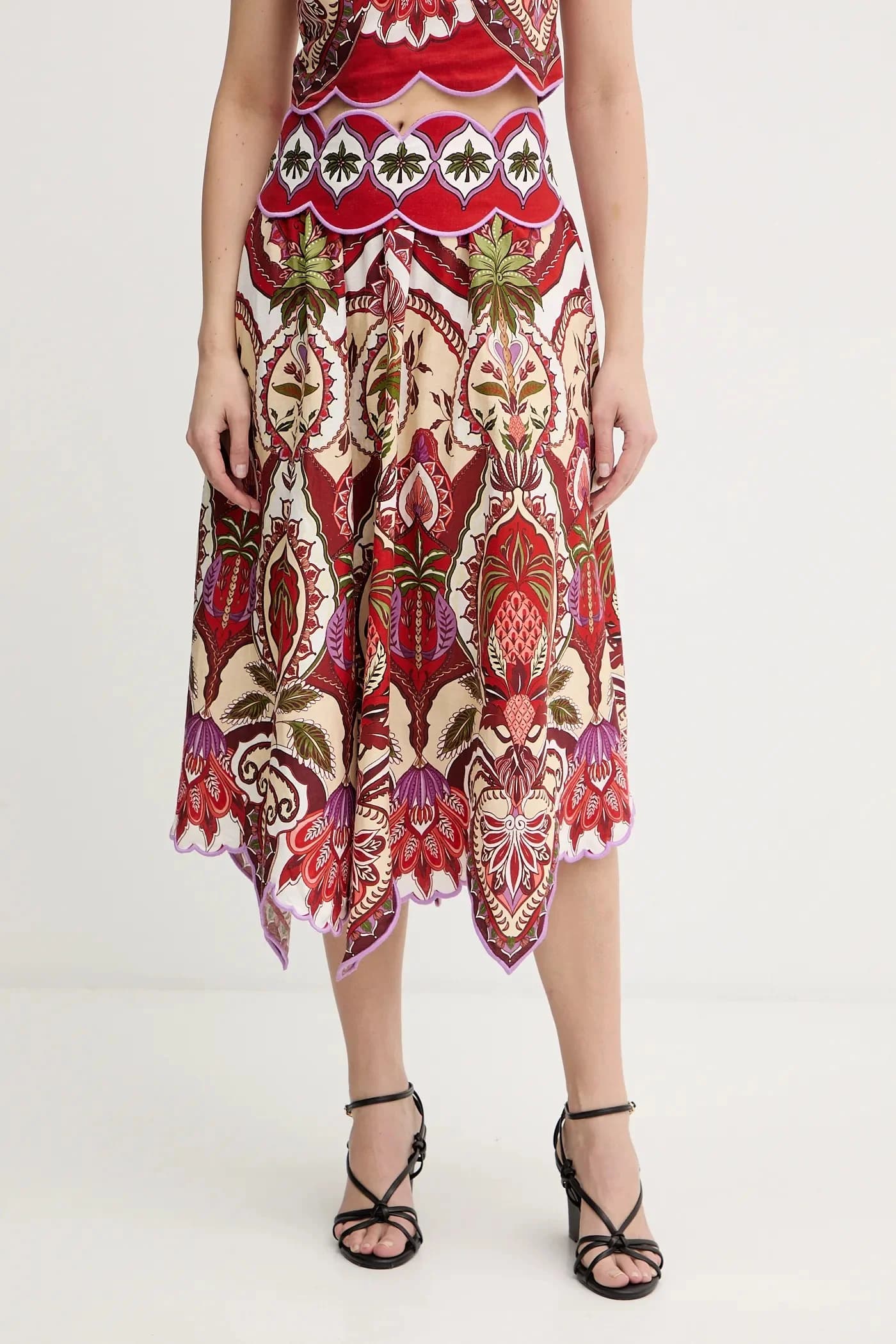 Юбка с льном